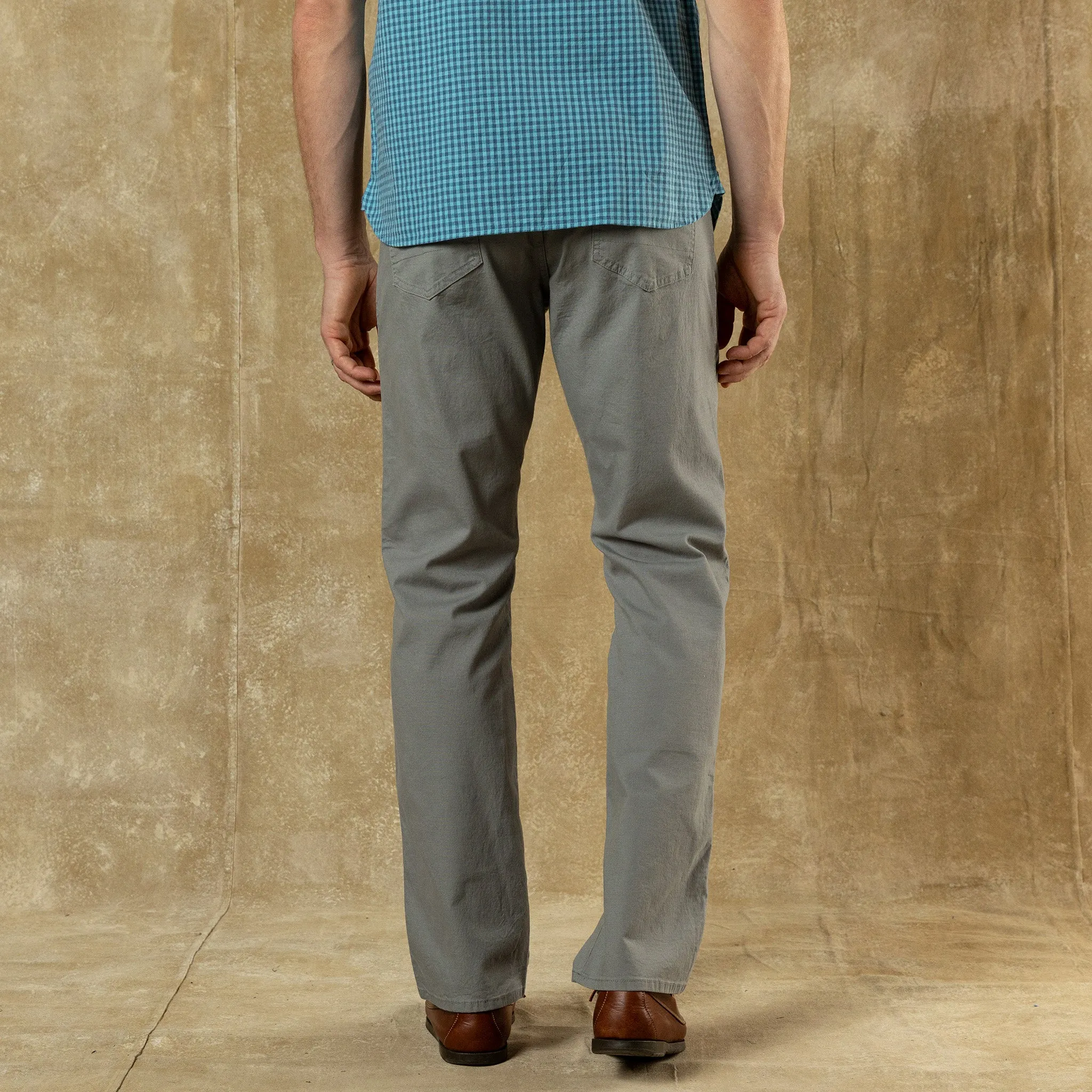 Classic Fit Pinpoint Canvas Five-Pocket - Shadow Grey sold by Duck Head product image thumbnail 2