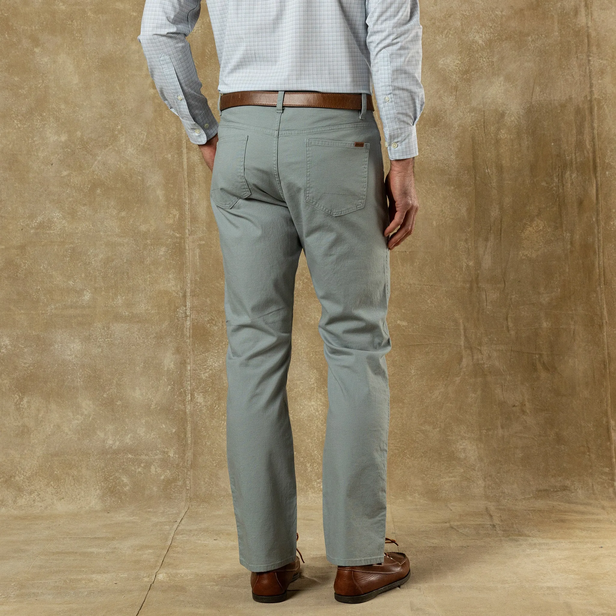 Classic Fit Pinpoint Canvas Five-Pocket - Pewter Grey sold by Duck Head product image thumbnail 2