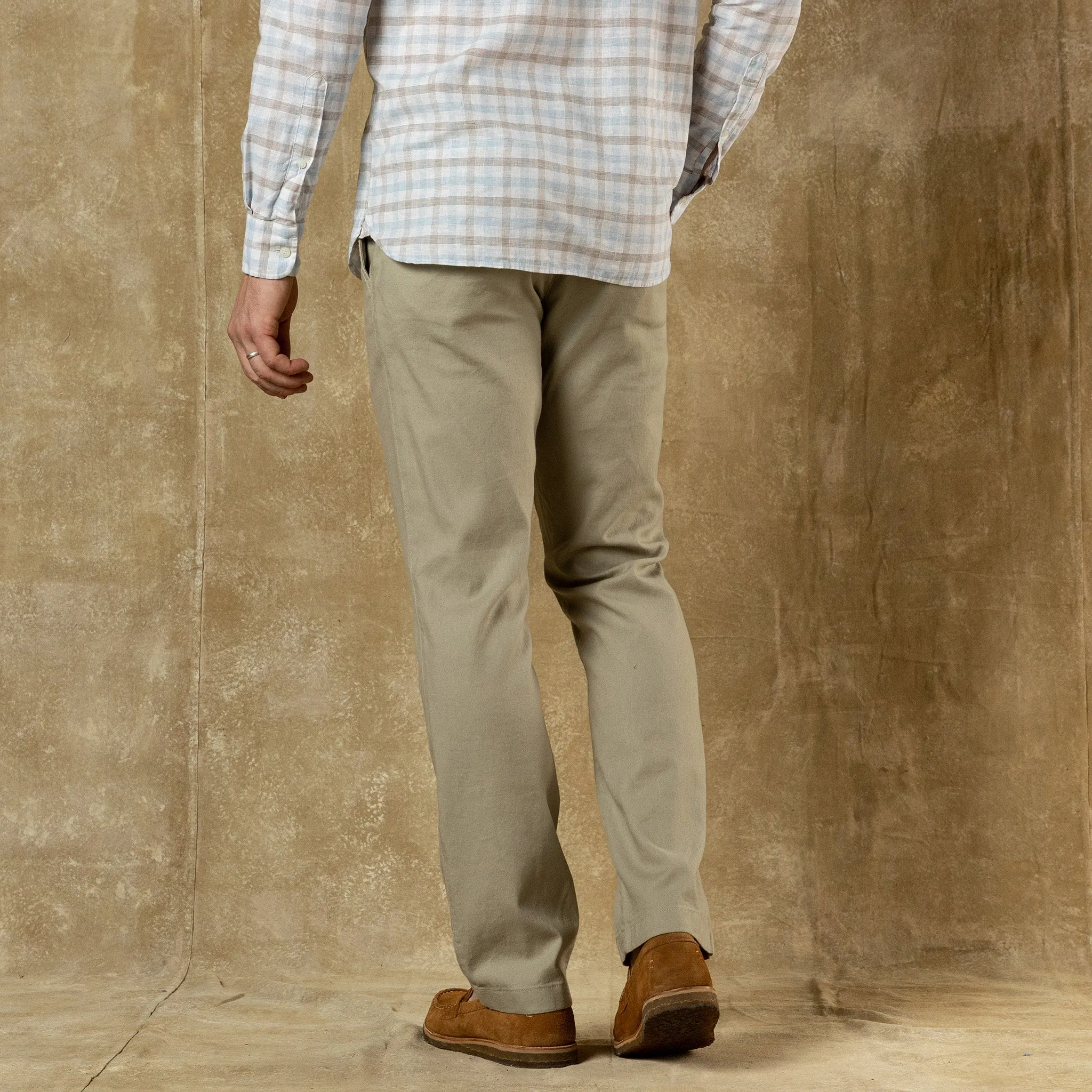 Classic Fit Linen Gold School Chino - Toasted Khaki sold by Duck Head product image thumbnail 2