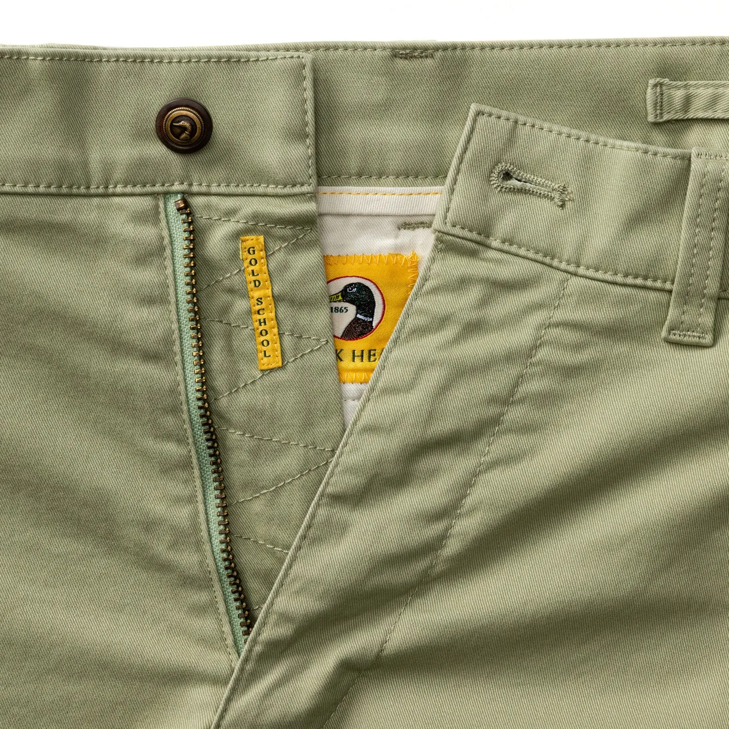 Classic Fit Gold School Chino - Tea Leaf sold by Duck Head product image thumbnail 4