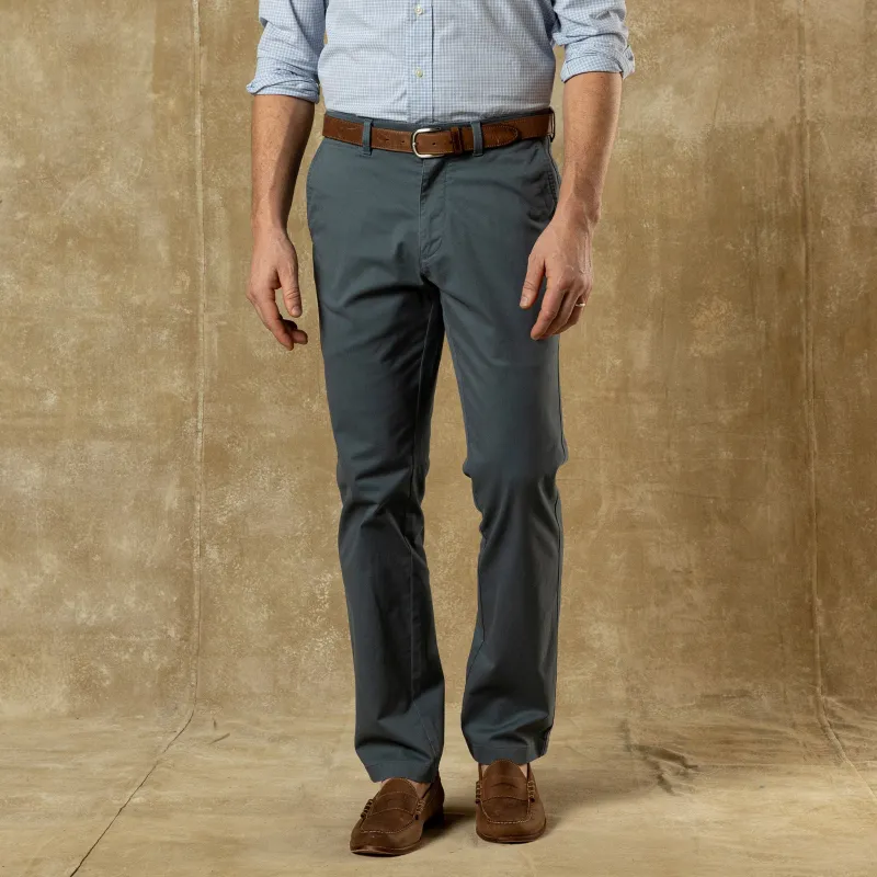 Classic Fit Gold School Chino - Stormy Blue sold by Duck Head