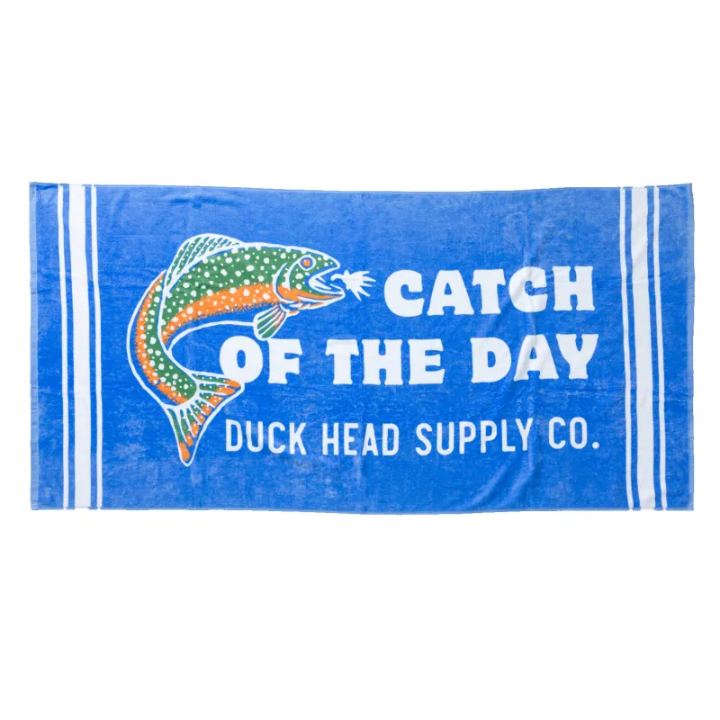 Catch Of The Day Beach Towel - Cornflower Blue sold by Duck Head