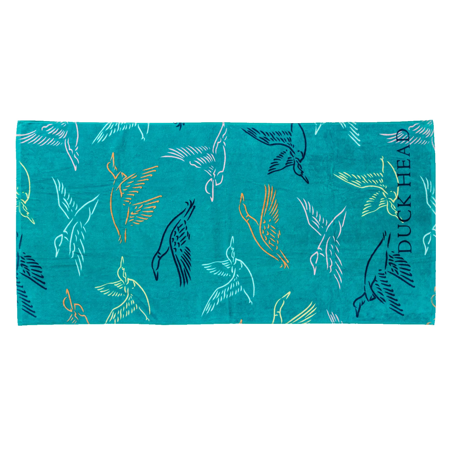 Flying Mallard Beach Towel - Lake Blue sold by Duck Head