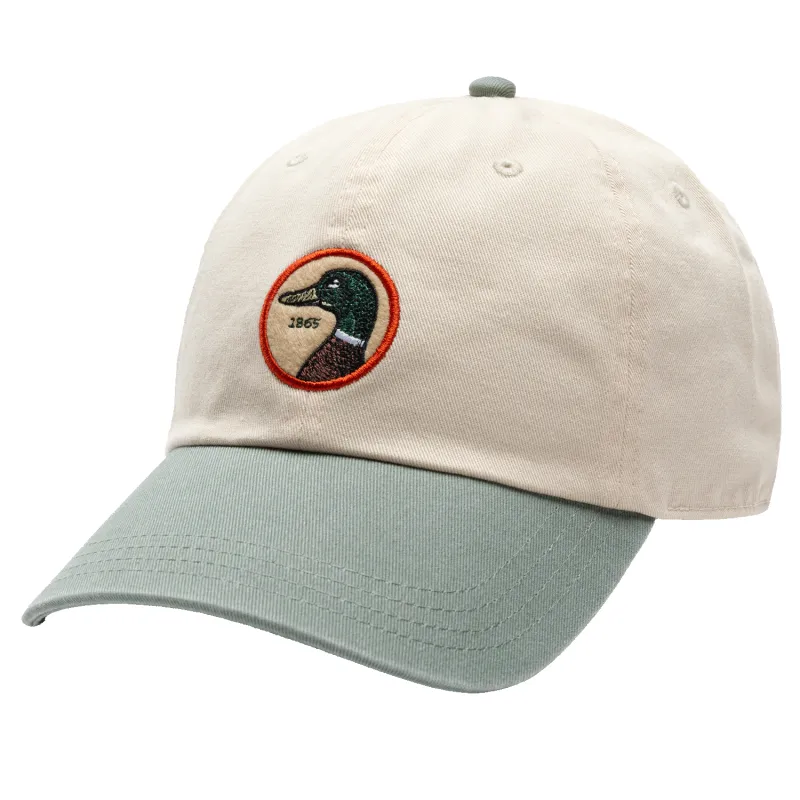 Circle Patch Twill Hat - Cream made by Duck Head