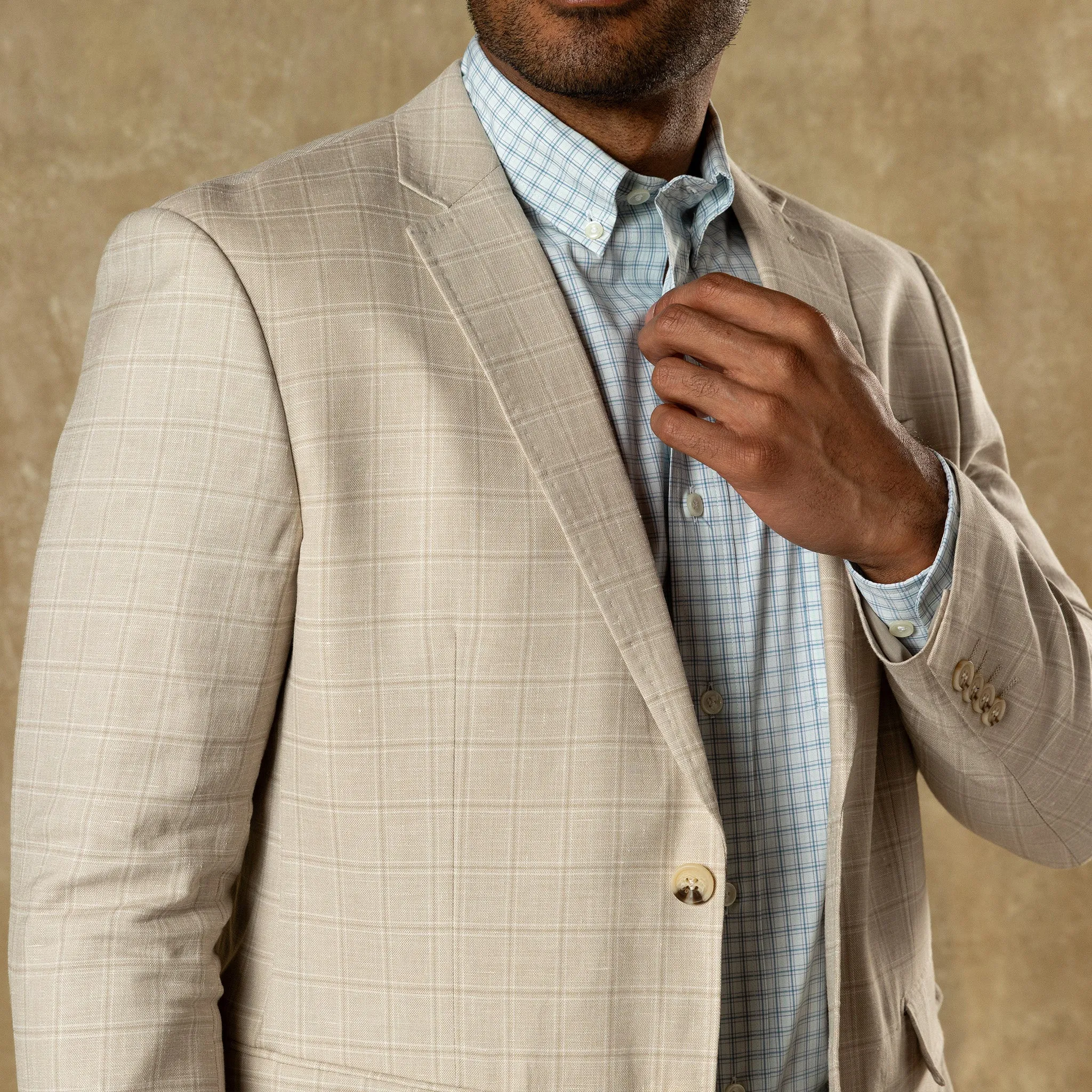 Hastings Plaid Sport Coat - Tan sold by Duck Head product image thumbnail 2