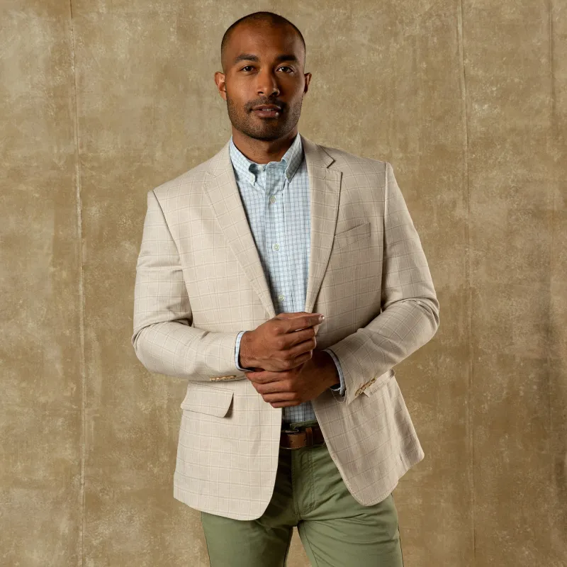 Hastings Plaid Sport Coat - Tan made by Duck Head
