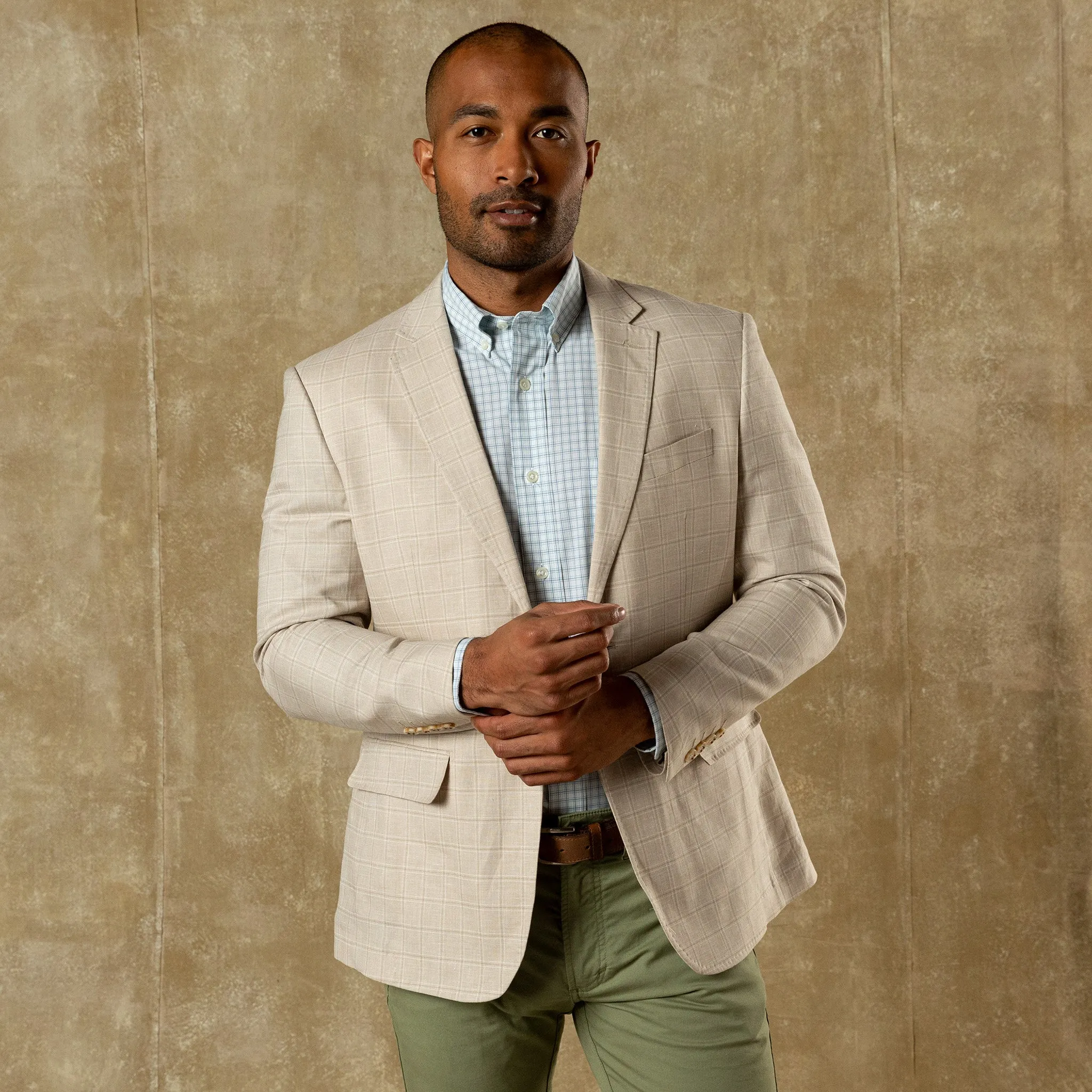 Hastings Plaid Sport Coat - Tan sold by Duck Head
