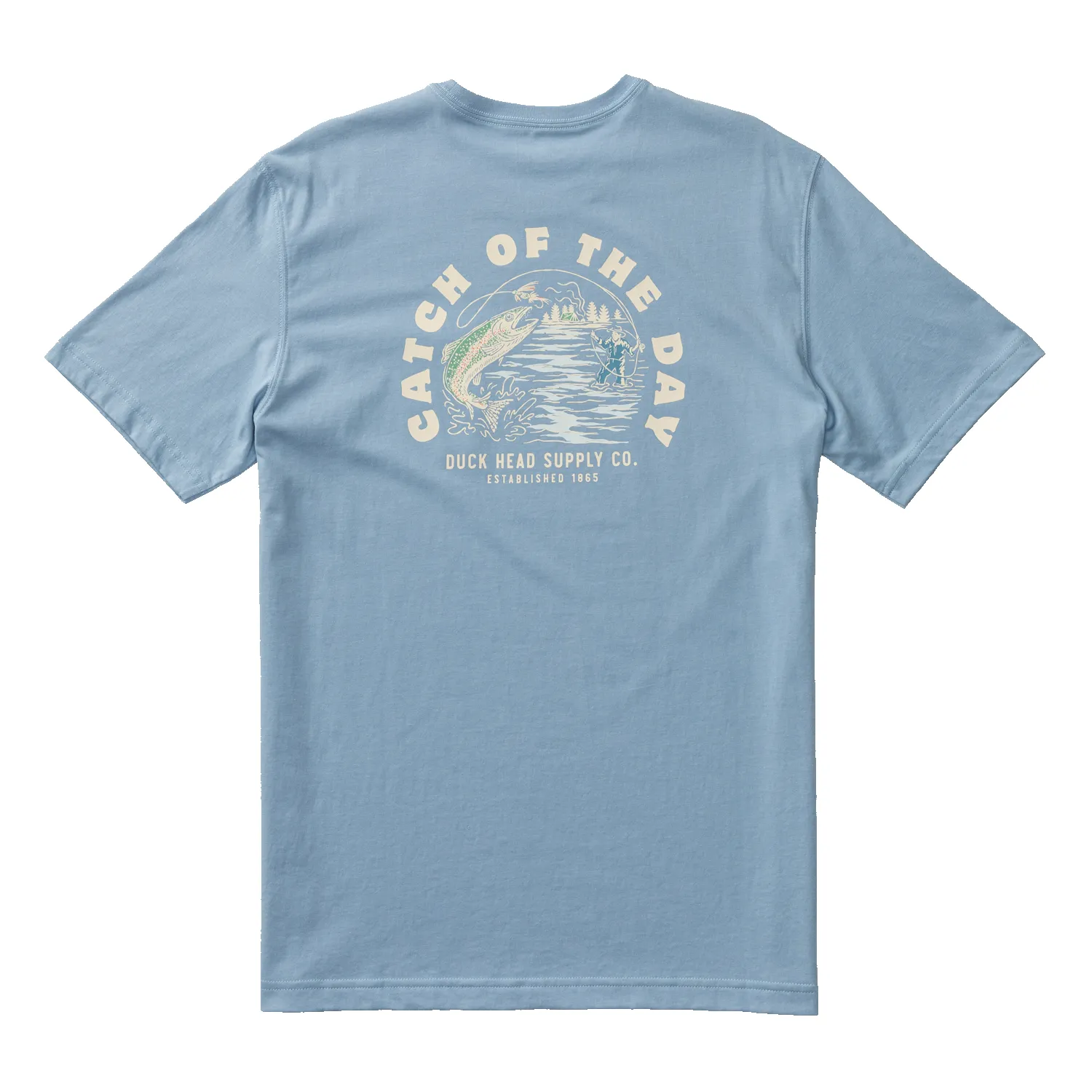 Catch Of The Day T-Shirt - Chambray Blue sold by Duck Head