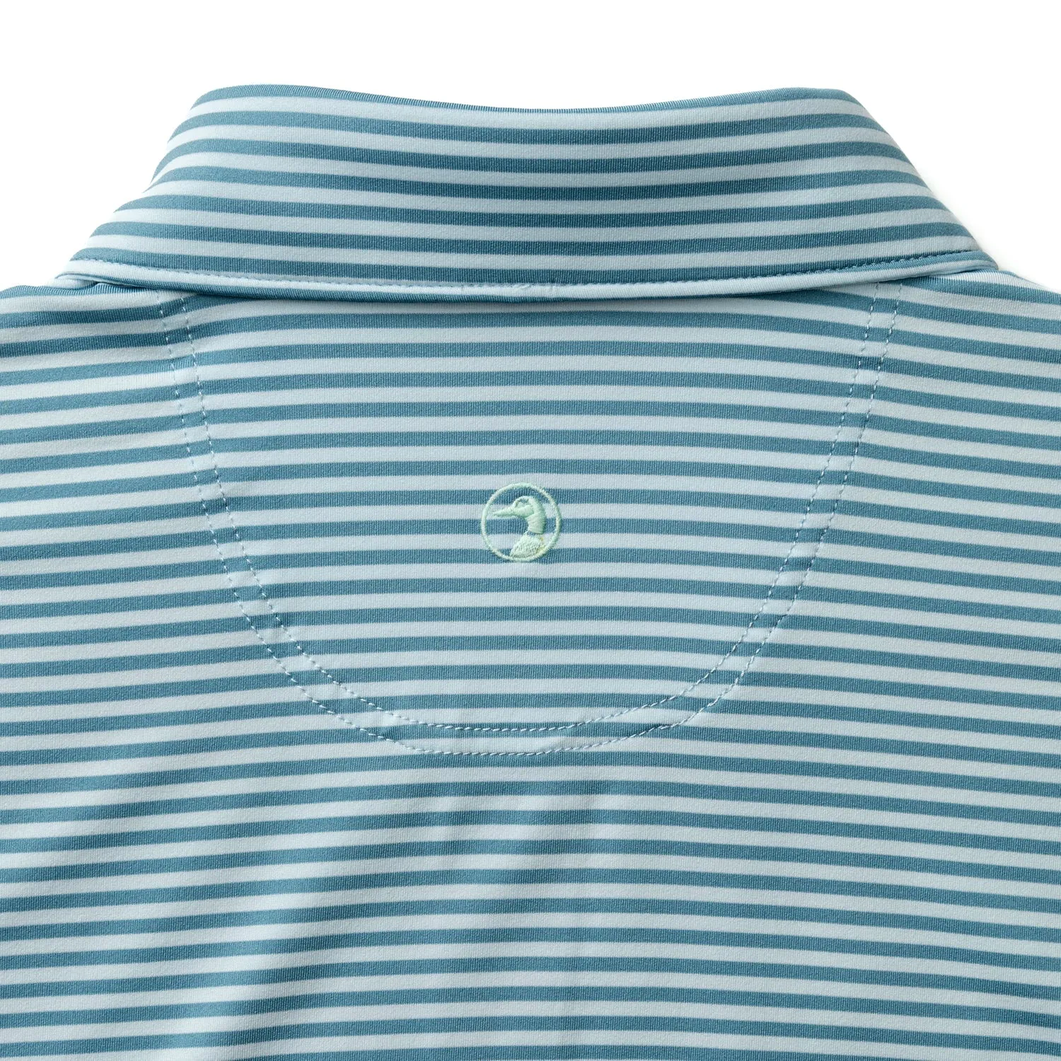 Long Drive Performance Polo - Windor Stripe - Sunwashed Blue sold by Duck Head product image thumbnail 5