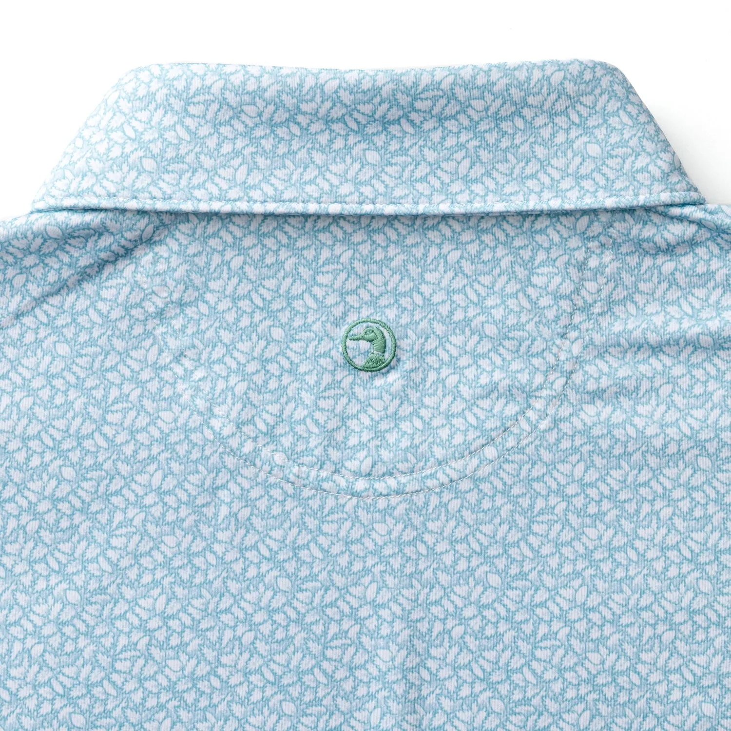 Long Drive Performance Polo - Bay Floral Print - Sky Blue sold by Duck Head product image thumbnail 5
