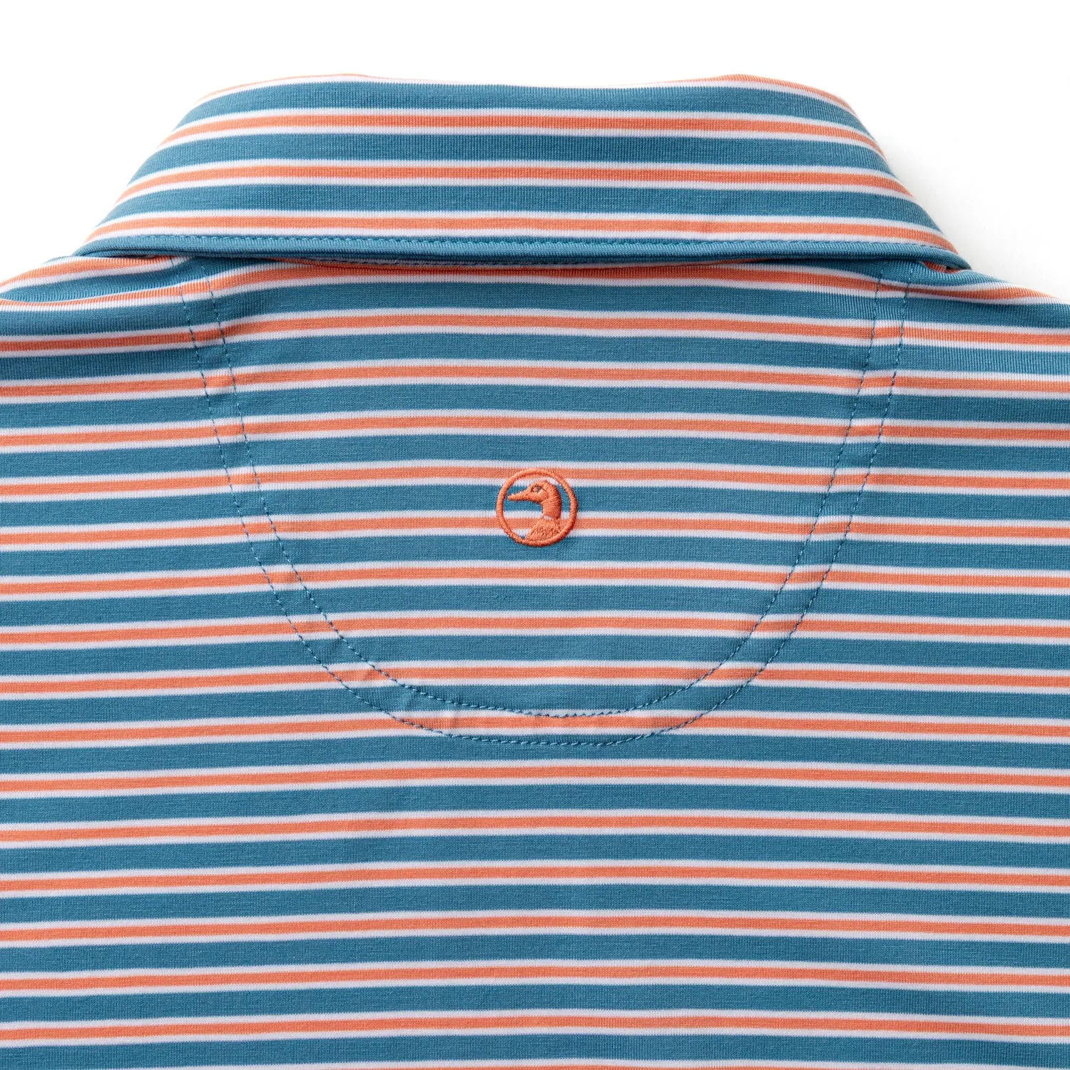 Summerford Performance Jersey Polo - Pierce Stripe - Sunwashed Blue sold by Duck Head product image thumbnail 5