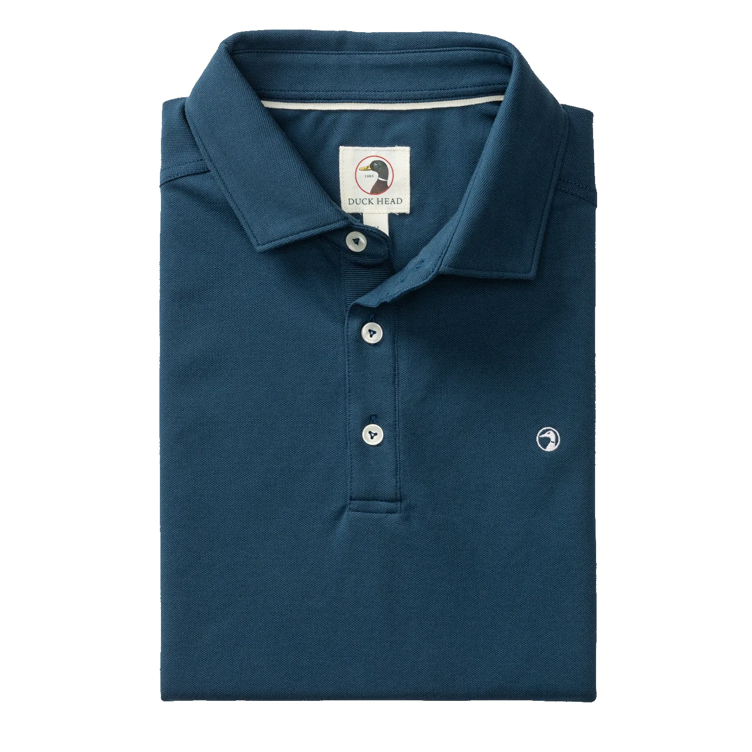 Hanover Pima Cotton Pique Polo - Mallard Blue sold by Duck Head product image thumbnail 2