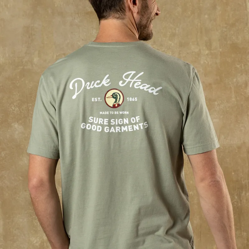 Vintage Graphic T-Shirt - Slate Green Heather sold by Duck Head