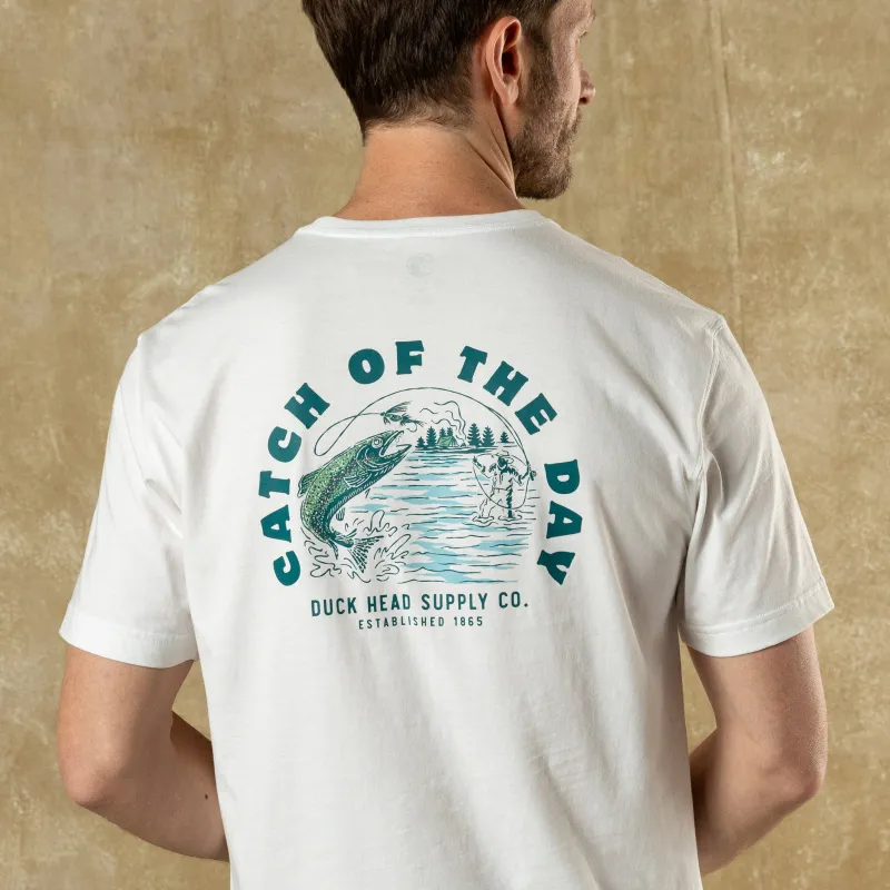 Catch Of The Day T-Shirt - Soft White sold by Duck Head