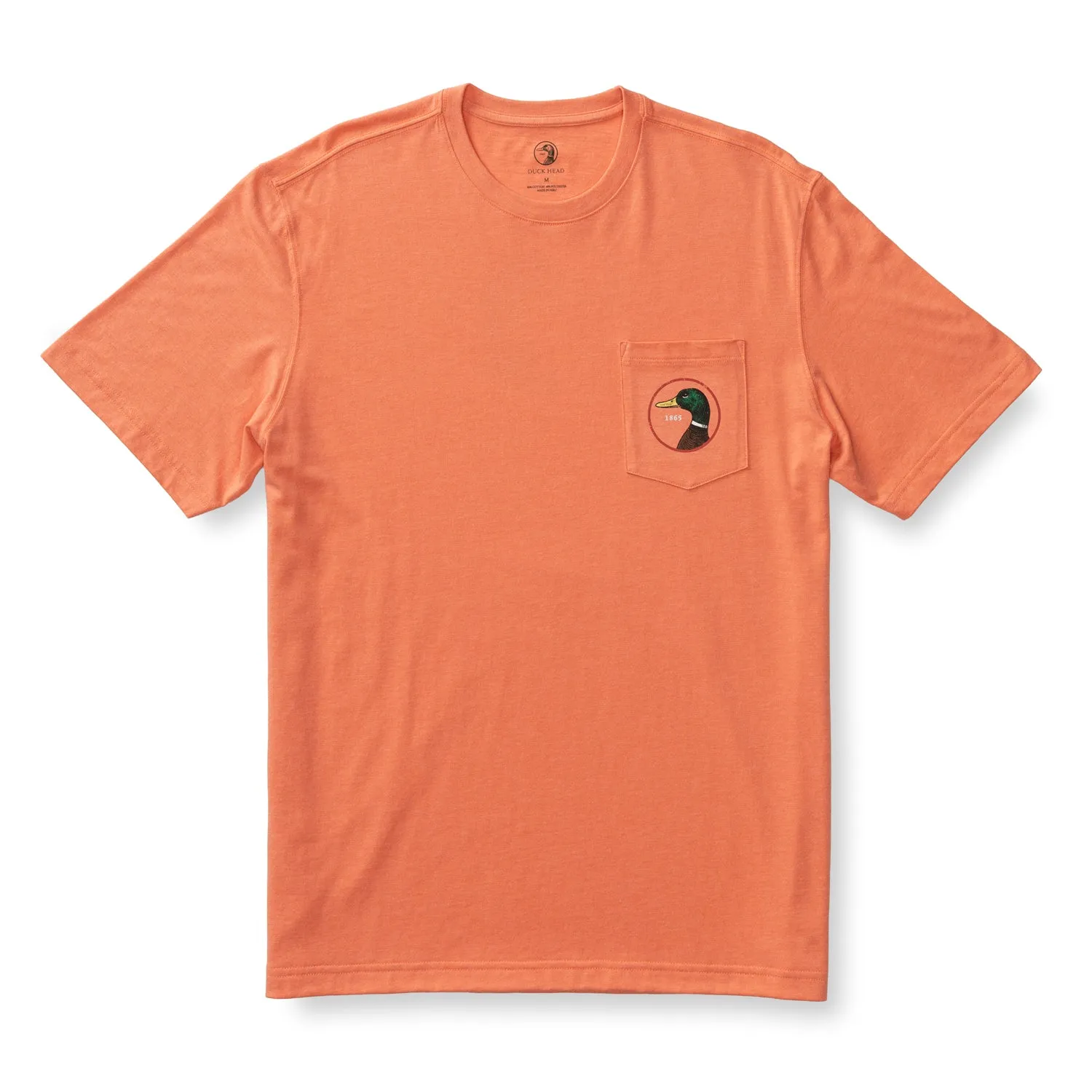 Logo Short Sleeve T-Shirt - Coral Heather sold by Duck Head product image thumbnail 3