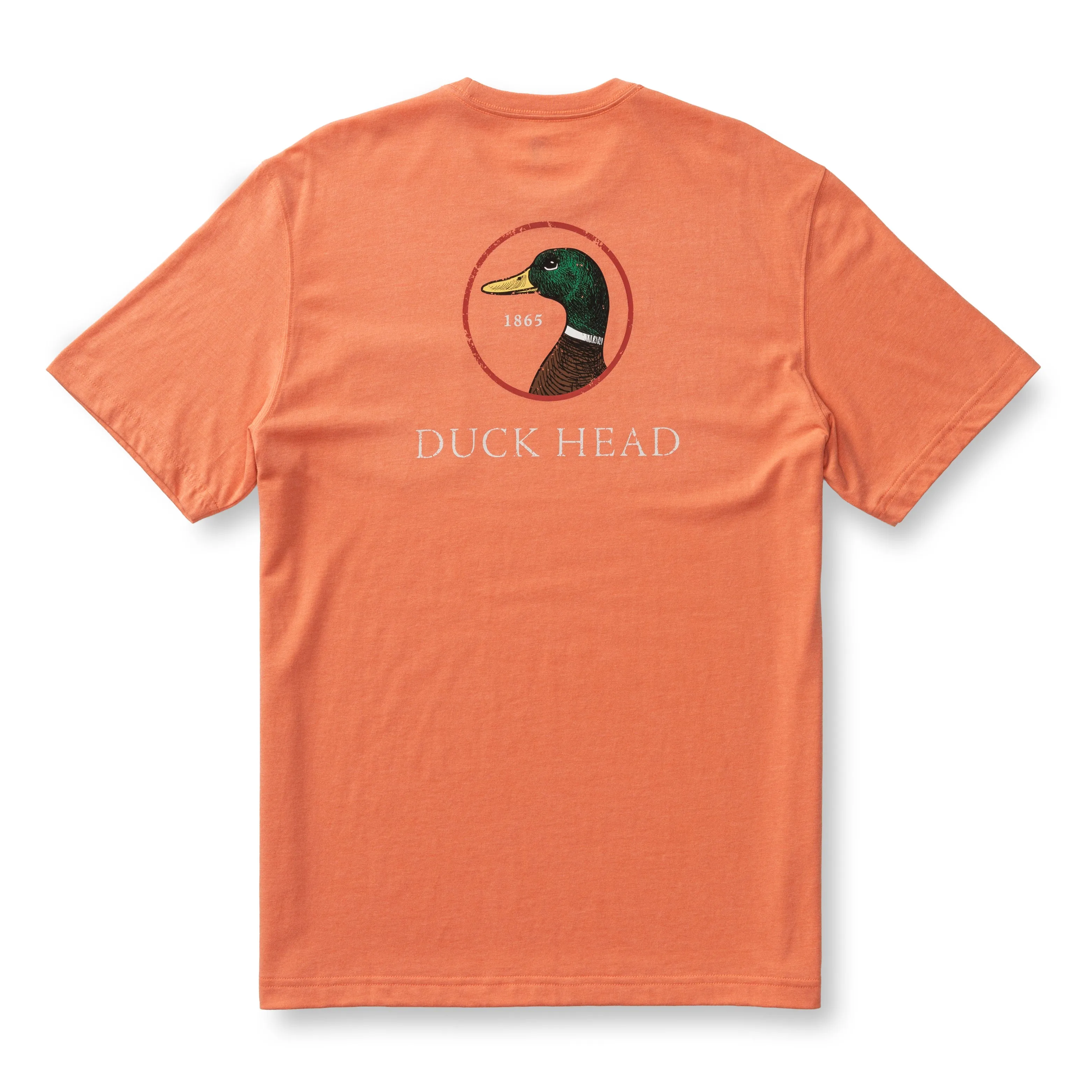 Logo Short Sleeve T-Shirt - Coral Heather sold by Duck Head product image thumbnail 2