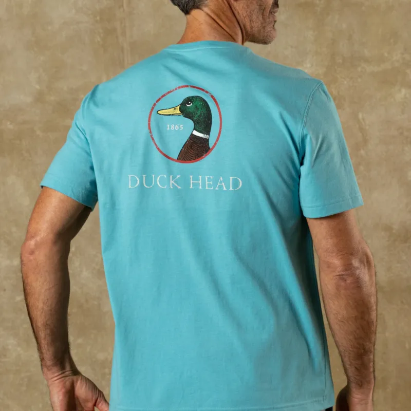 Logo Short Sleeve T-Shirt - Lake Blue sold by Duck Head