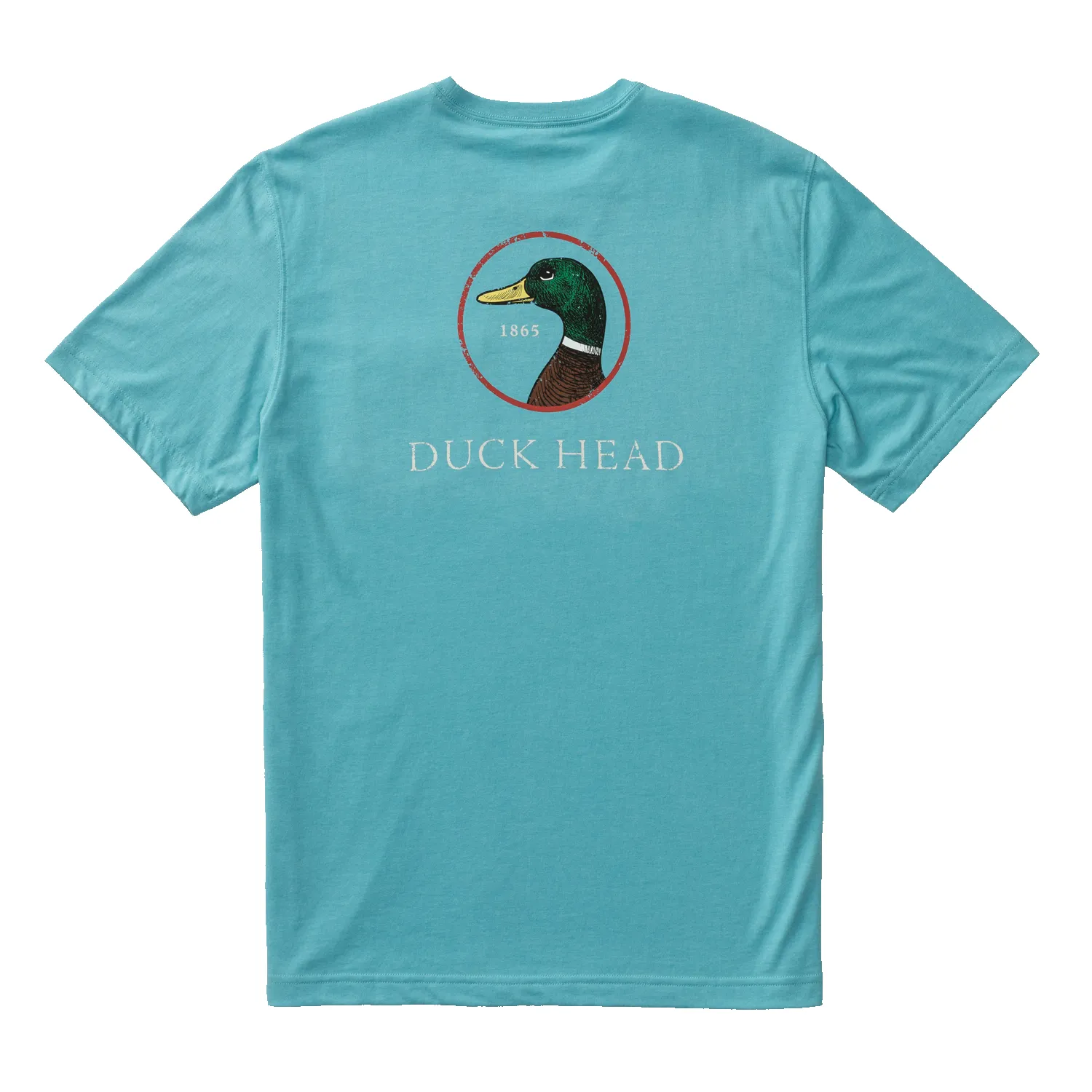 Logo Short Sleeve T-Shirt - Lake Blue sold by Duck Head product image thumbnail 3