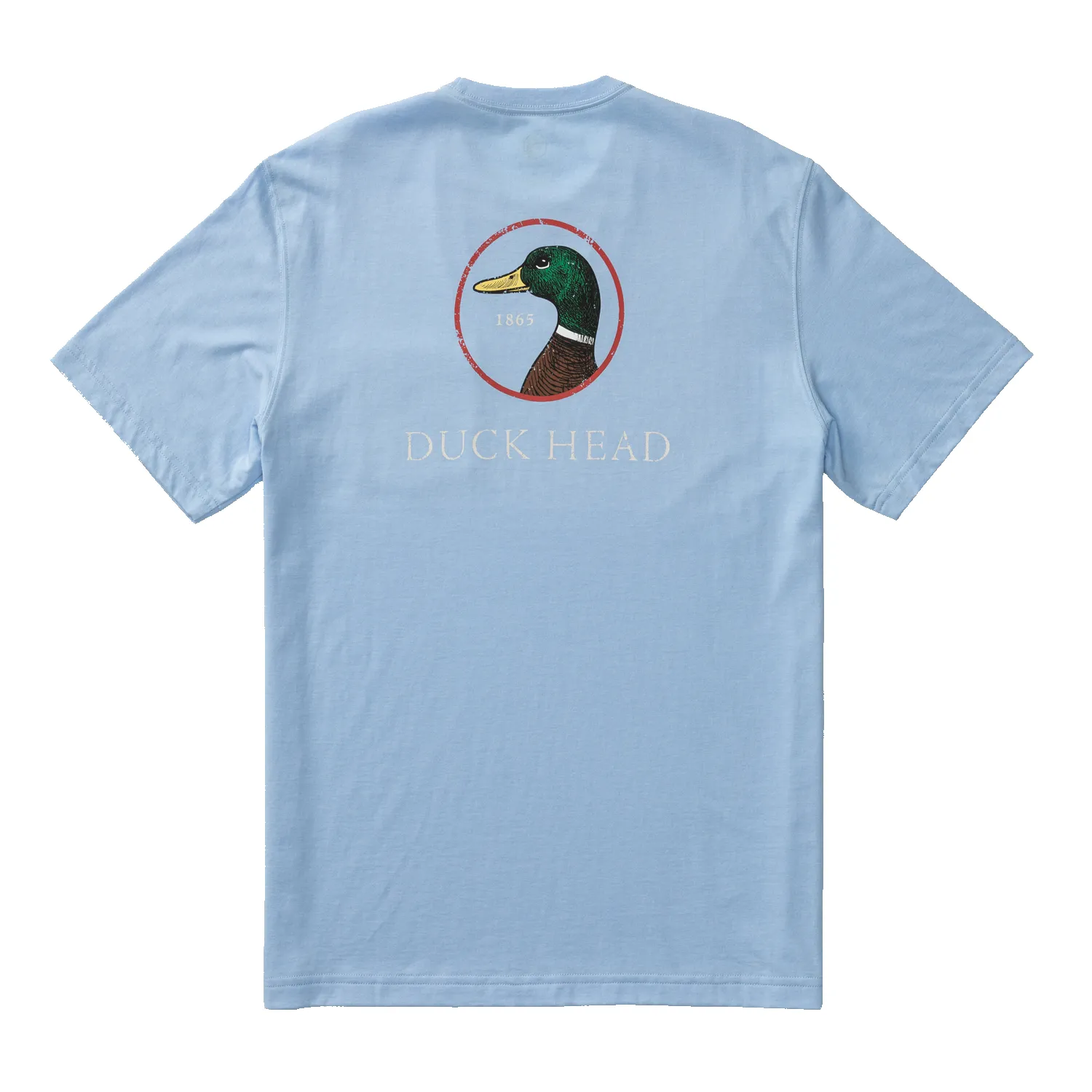 Logo Short Sleeve T-Shirt - Serenity Blue Heather sold by Duck Head product image thumbnail 3