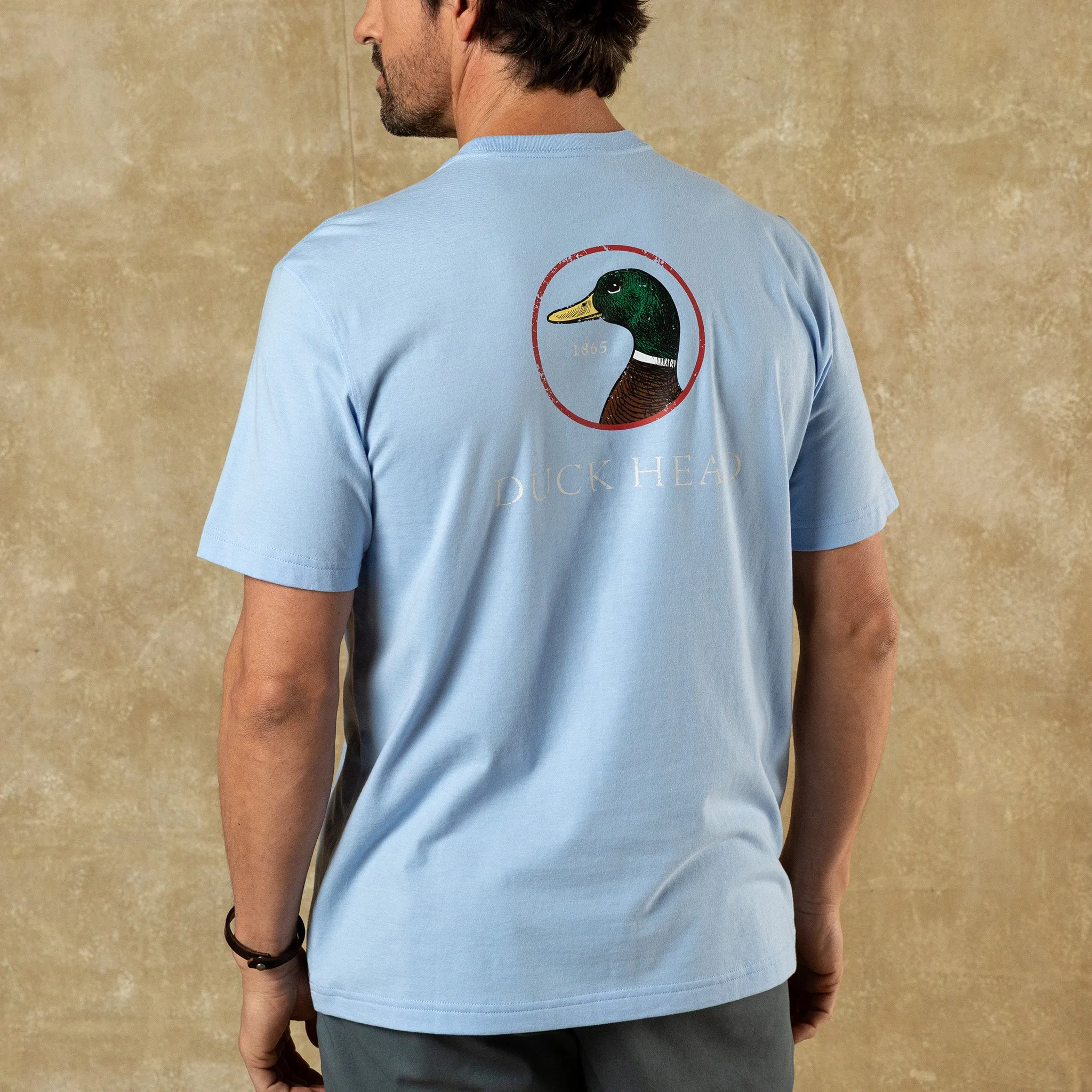 Logo Short Sleeve T-Shirt - Serenity Blue Heather sold by Duck Head product image thumbnail 2
