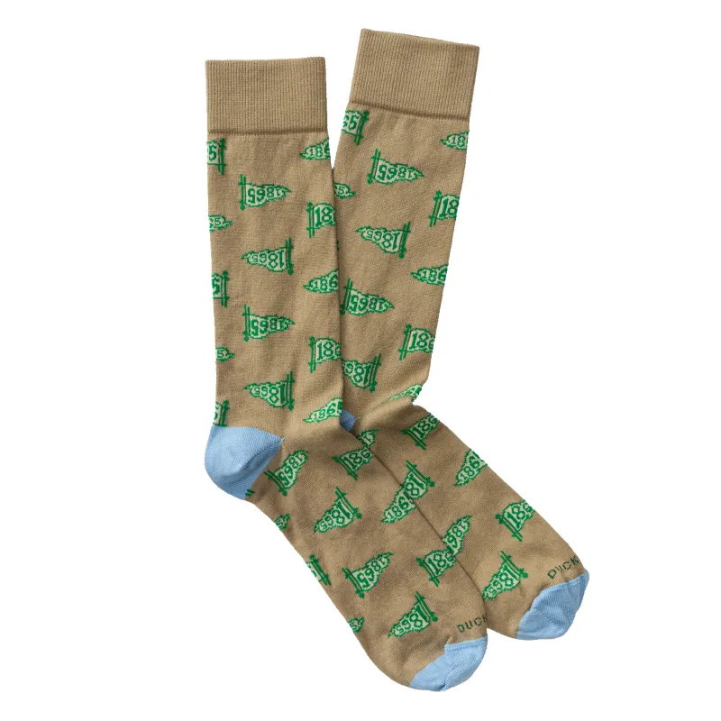 1865 Pennant Sock - Khaki made by Duck Head