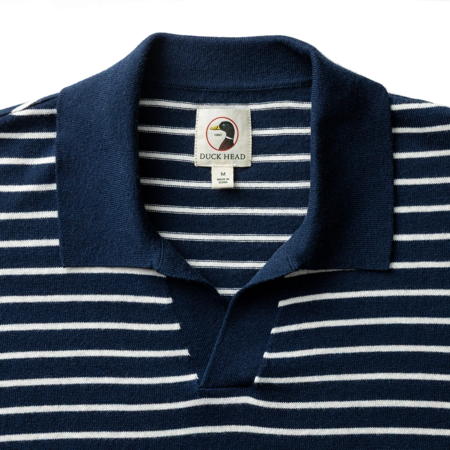 Reeves Striped Sweater Polo - Navy sold by Duck Head product image thumbnail 4