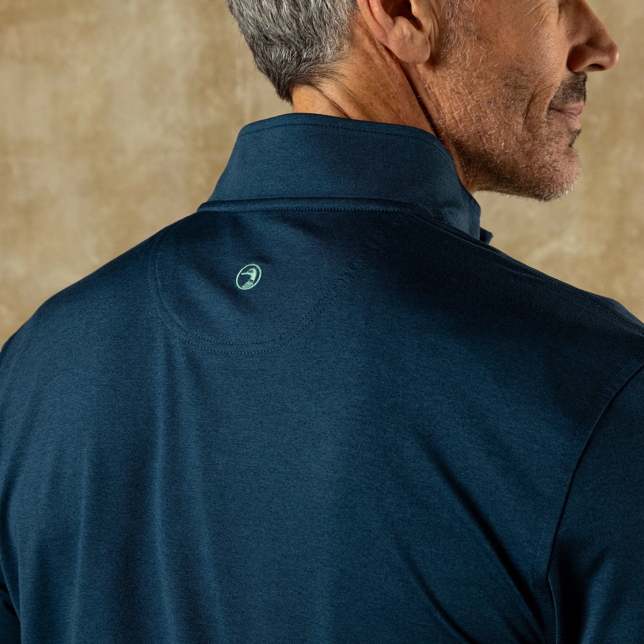 Long Drive Performance 1/4 Zip Pullover - Mallard Blue Heather sold by Duck Head product image thumbnail 2