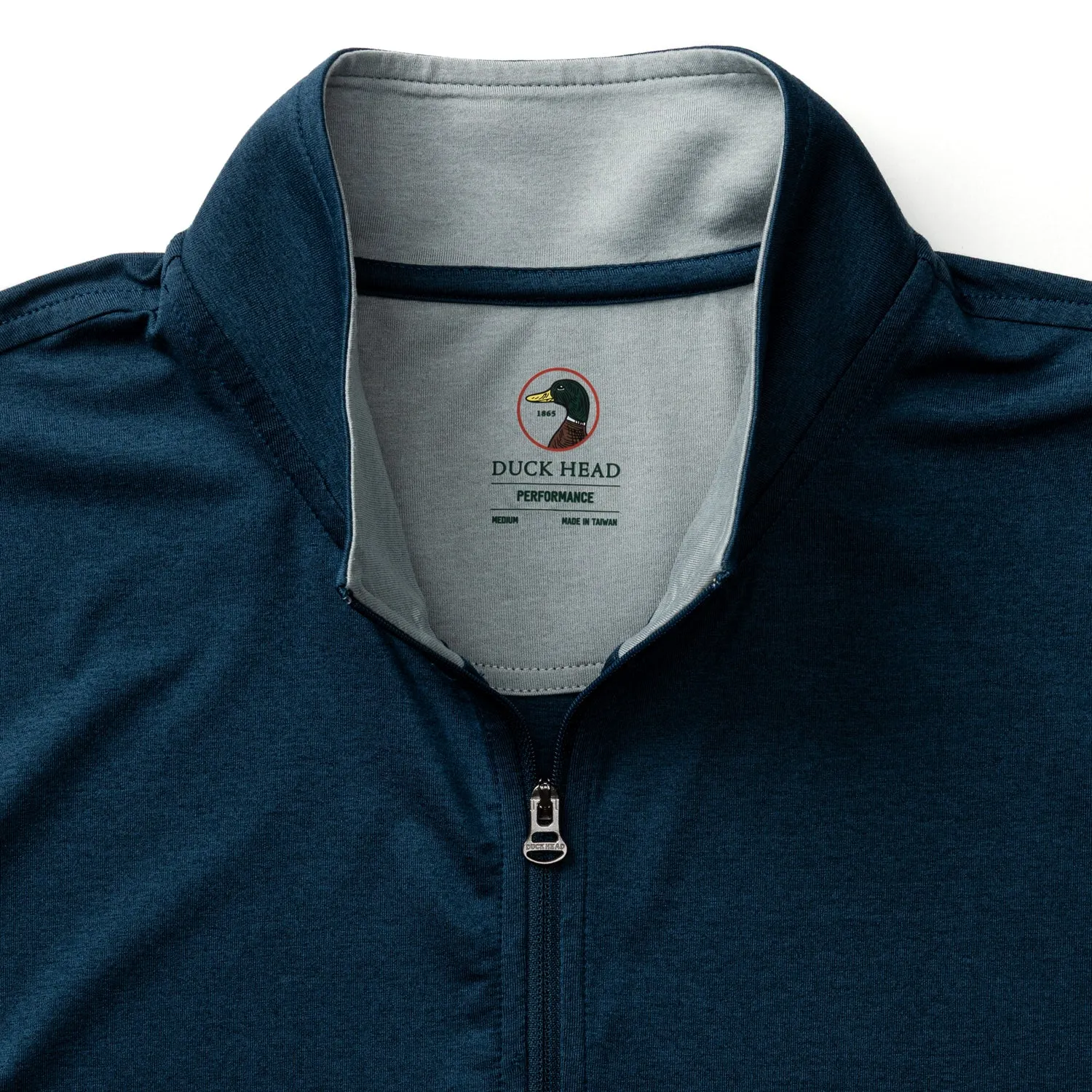 Long Drive Performance 1/4 Zip Pullover - Mallard Blue Heather sold by Duck Head product image thumbnail 4