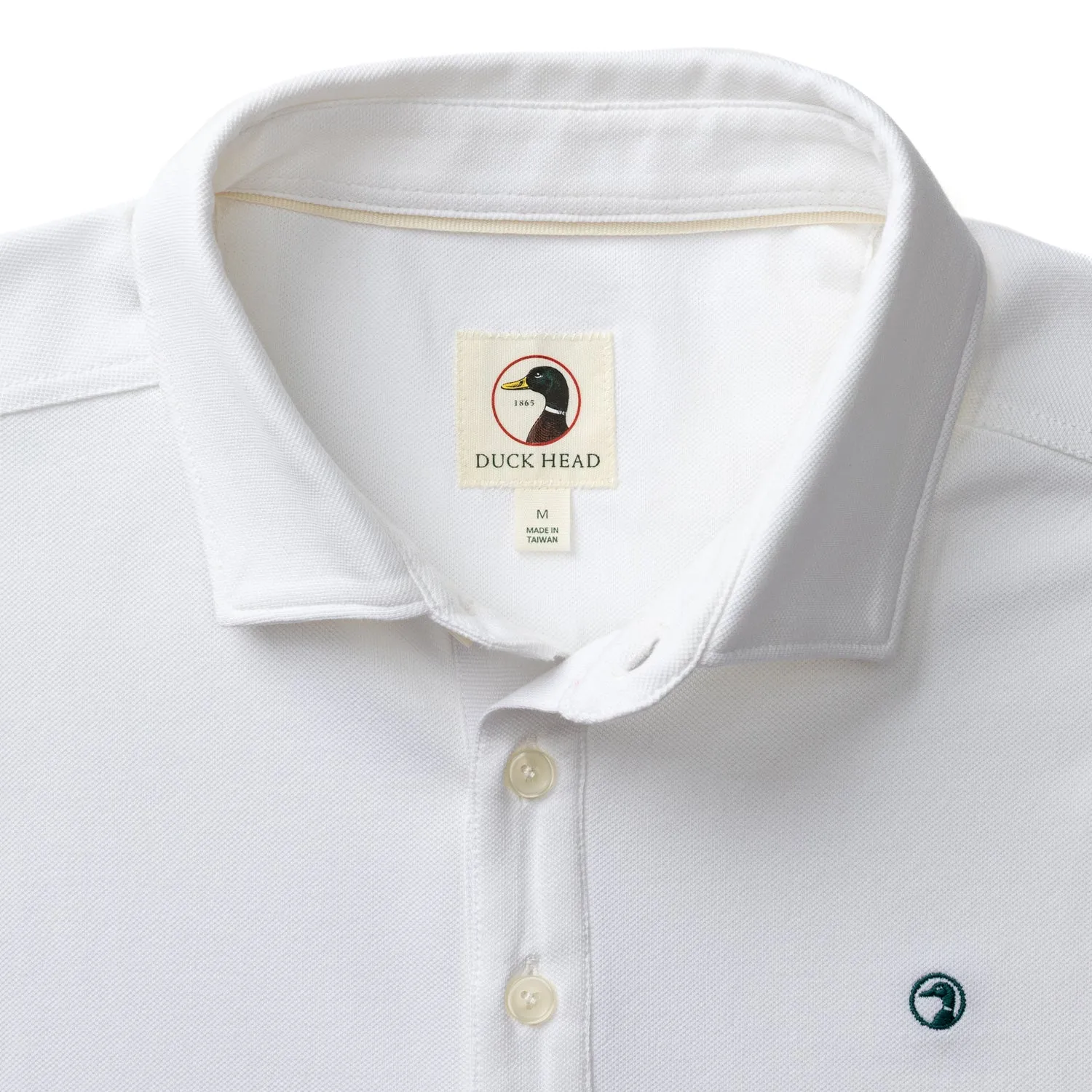 Hanover Pima Cotton Pique Polo - White sold by Duck Head product image thumbnail 3