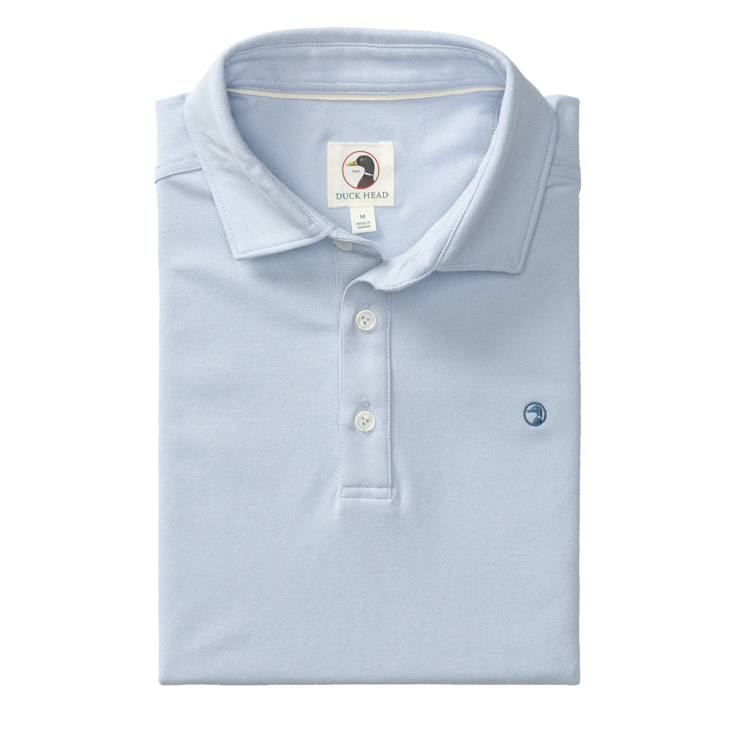 Hanover Pima Cotton Pique Polo - Heather Blue sold by Duck Head product image thumbnail 2