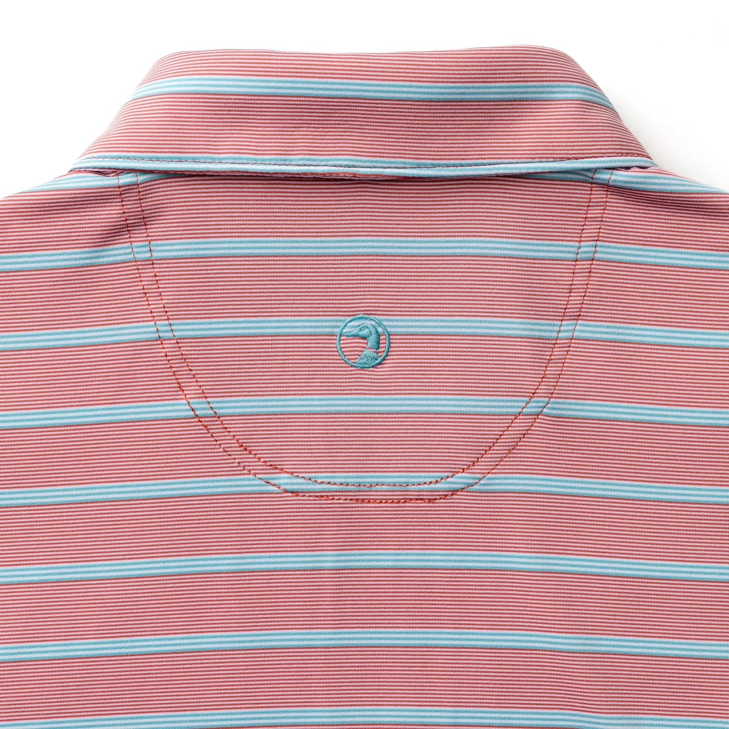 Long Drive Performance Polo - Eldred Stripe - Rosewood sold by Duck Head product image thumbnail 5
