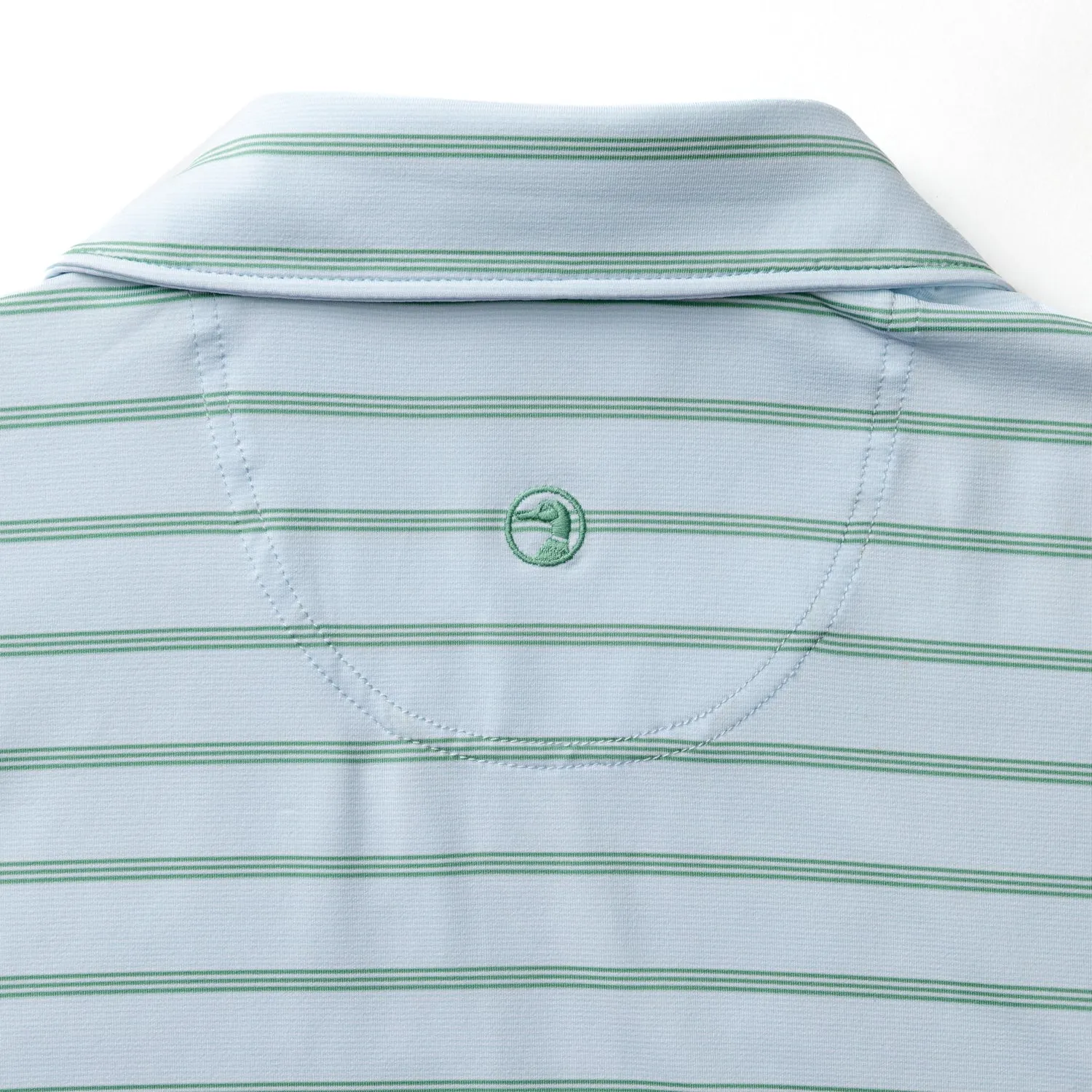 Long Drive Performance Polo - Eldred Stripe - Sky Blue sold by Duck Head product image thumbnail 5