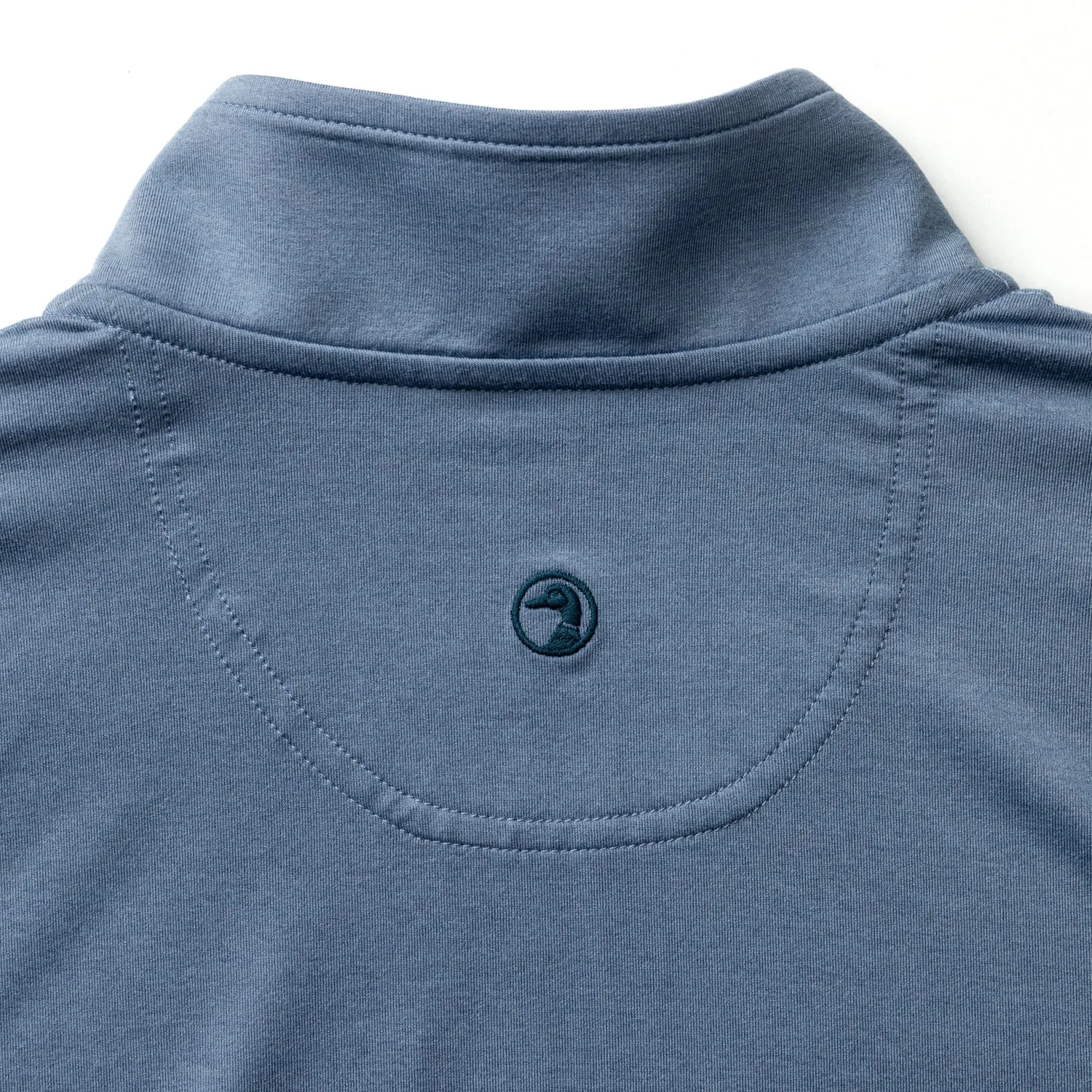 Long Drive Performance 1/4 Zip Pullover - Chambray Blue Heather sold by Duck Head product image thumbnail 5
