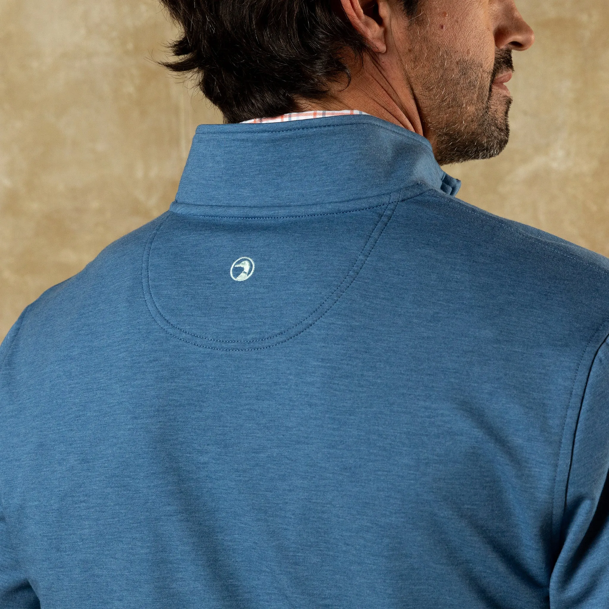 Dunmore Performance 1/4 Zip Pullover - Blue Horizon Heather sold by Duck Head product image thumbnail 2