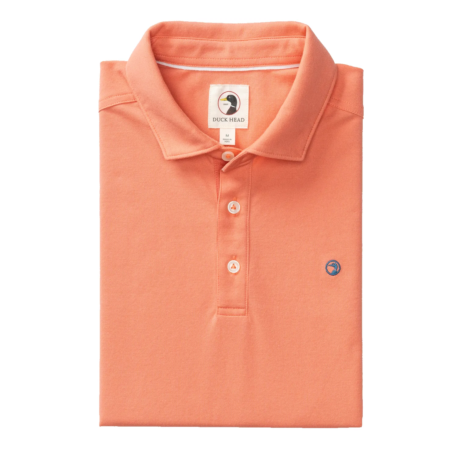 Hanover Pima Cotton Pique Polo - Coral sold by Duck Head product image thumbnail 2