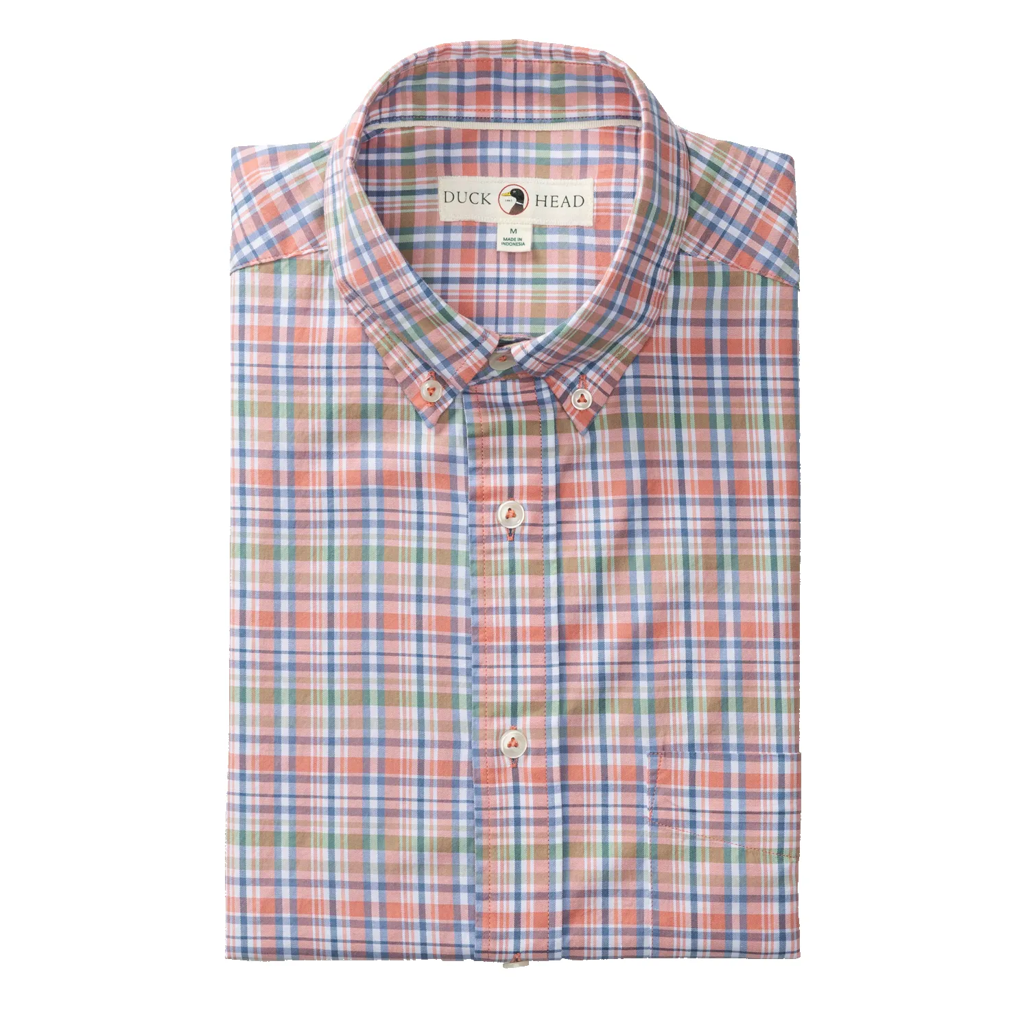Cotton Twill Sport Shirt - Pratt Plaid - Rosewood sold by Duck Head product image thumbnail 3