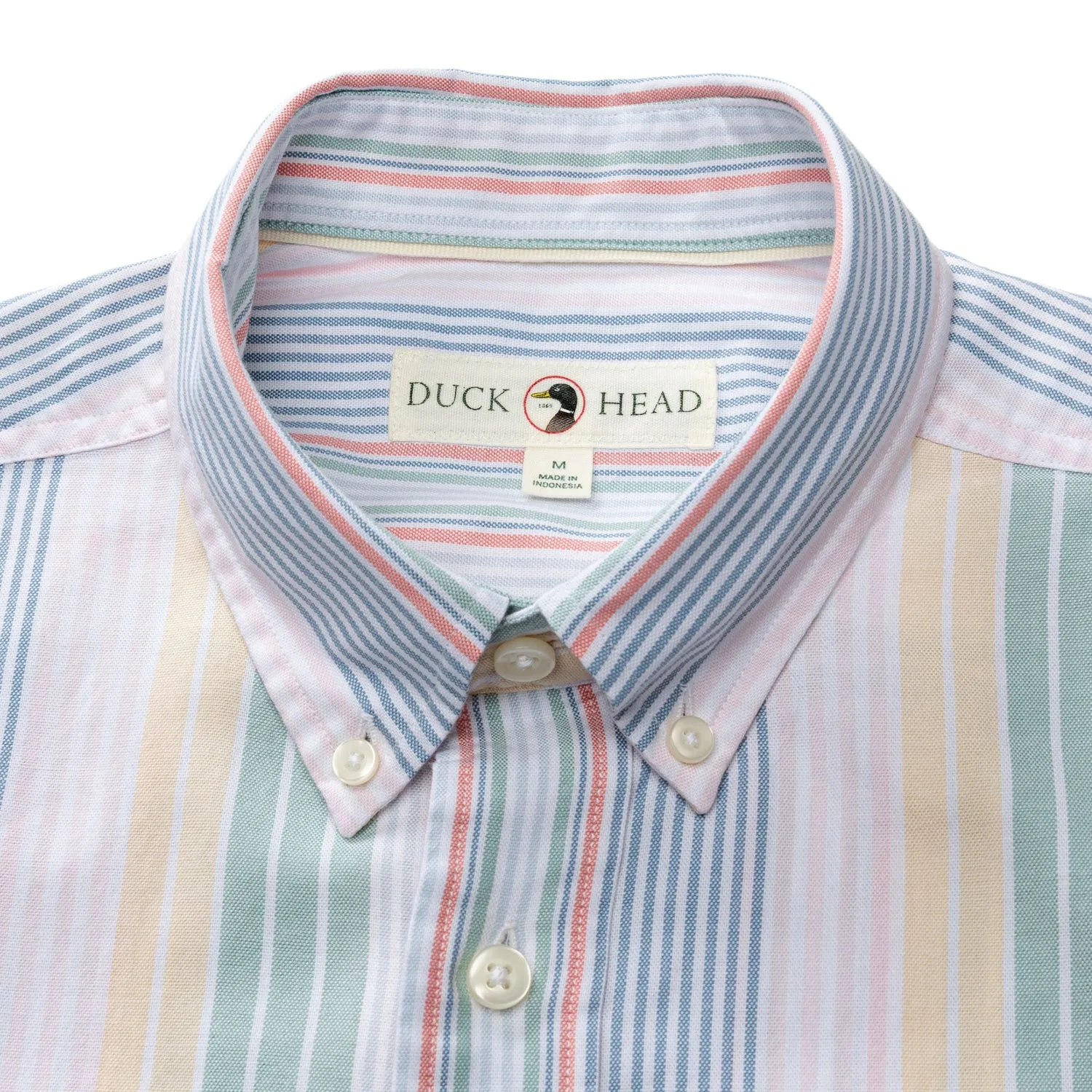 Cotton Oxford Sport Shirt - Prescott Stripe - Multi sold by Duck Head product image thumbnail 3