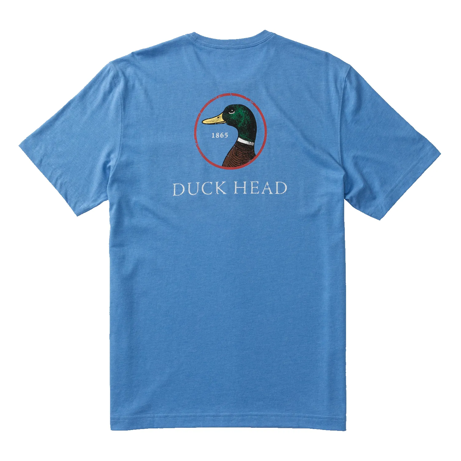 Logo Short Sleeve T-Shirt - Lake Blue Heather sold by Duck Head product image thumbnail 3