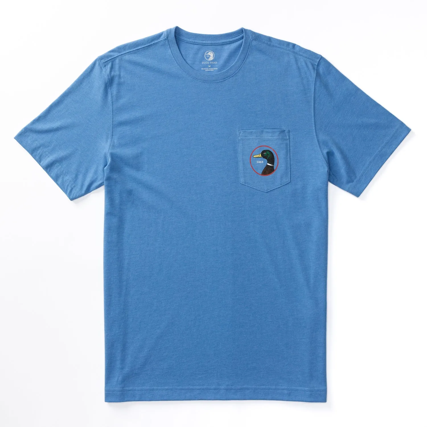 Logo Short Sleeve T-Shirt - Lake Blue Heather sold by Duck Head product image thumbnail 4