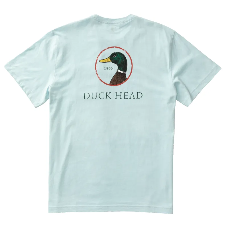 Logo Short Sleeve T-Shirt - Sky Blue sold by Duck Head