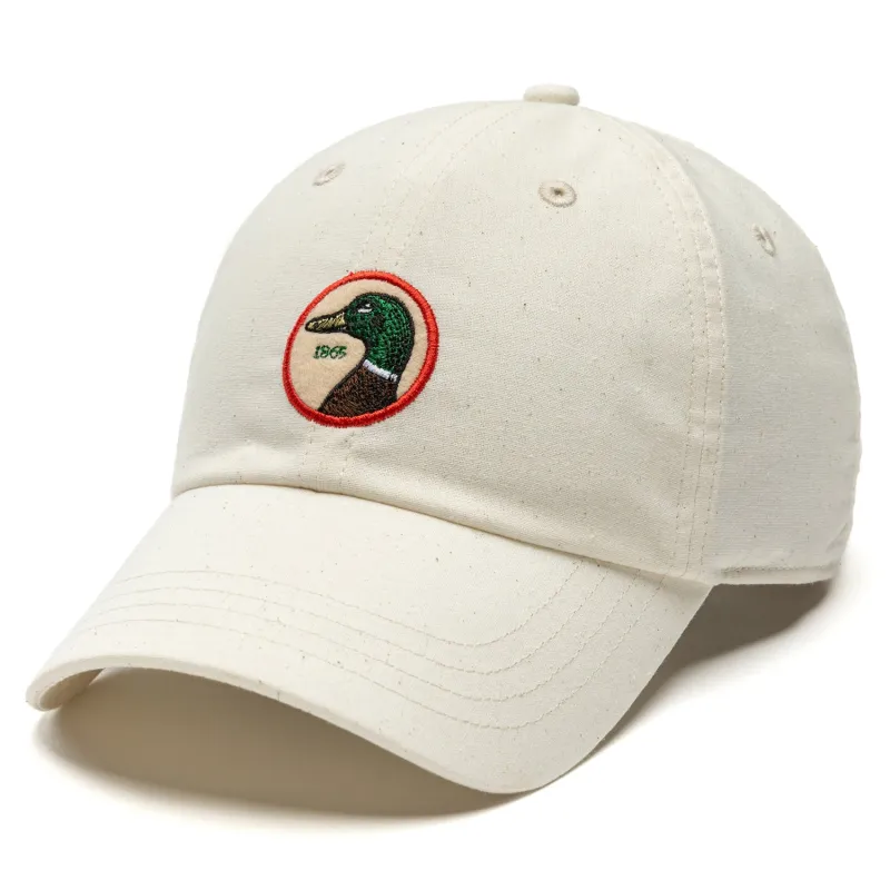 Circle Patch Cotton Linen Hat - Natural made by Duck Head