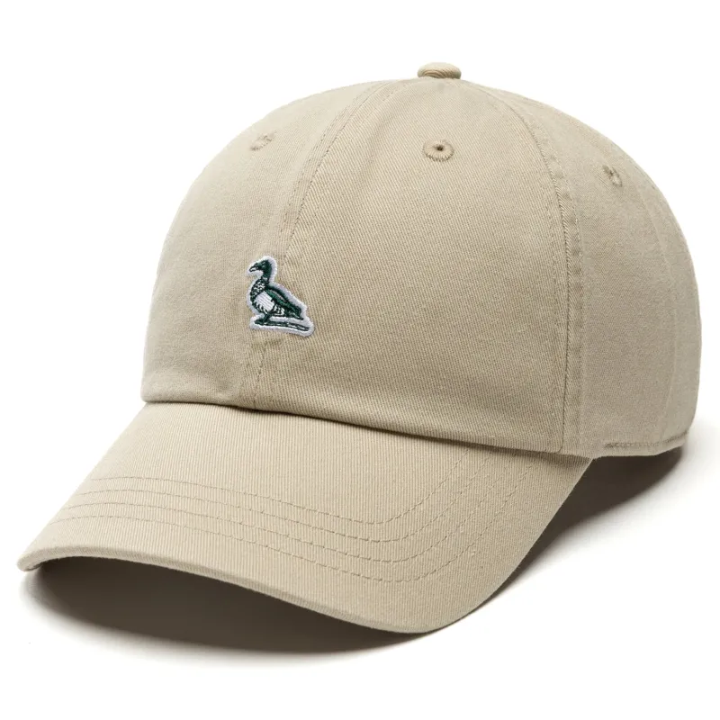 Embroidered Mallard Cotton Twill Hat - Khaki made by Duck Head