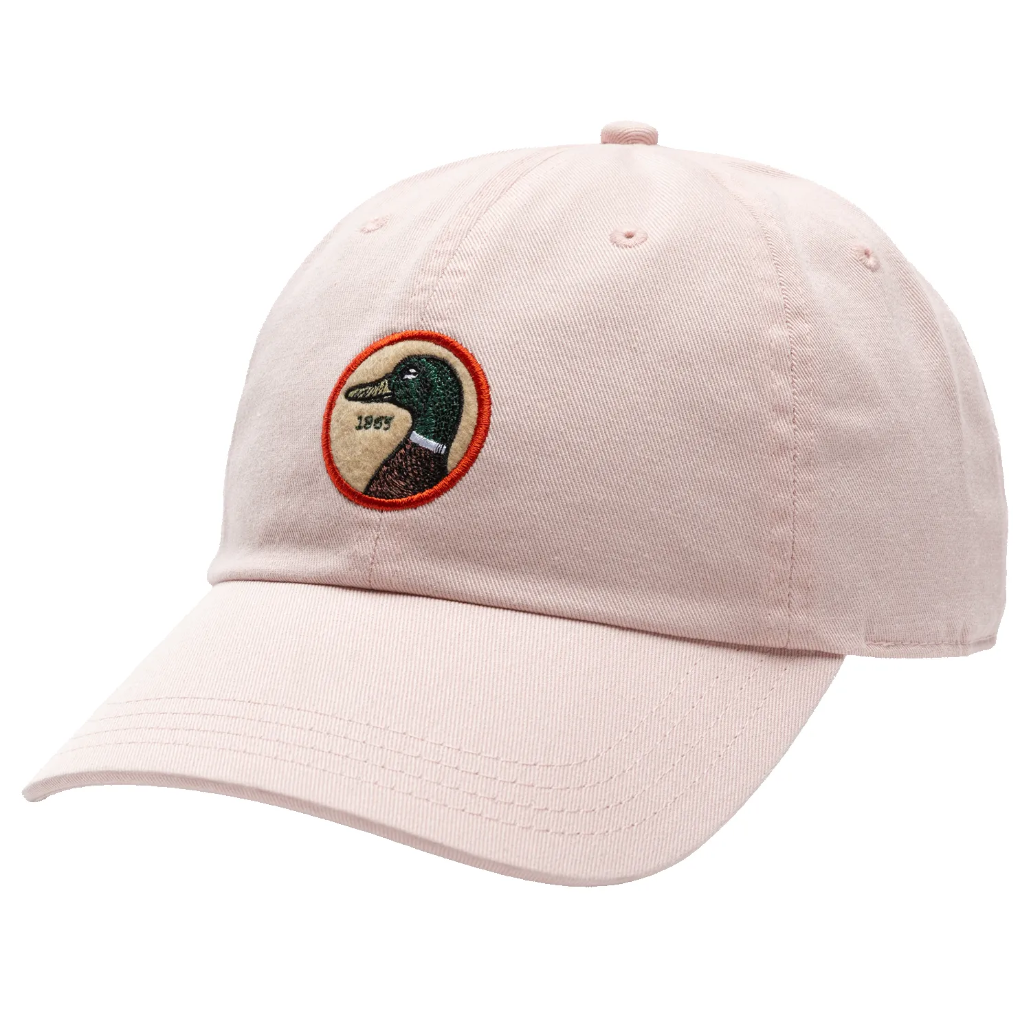 Circle Patch Twill Hat - Washed Pink sold by Duck Head