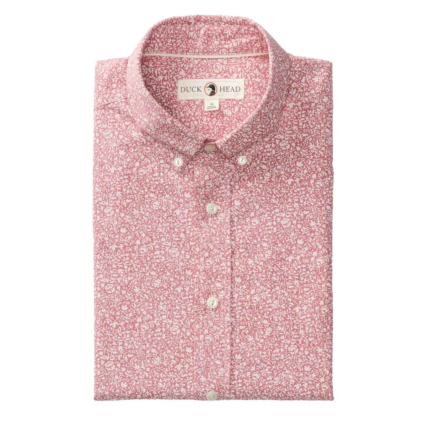 Cotton Chambray Sport Shirt - Woodville Floral - Rosewood sold by Duck Head product image thumbnail 2