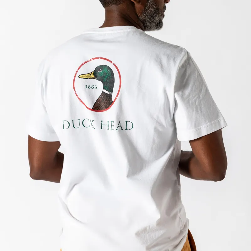 Logo Short Sleeve T-Shirt - White made by Duck Head