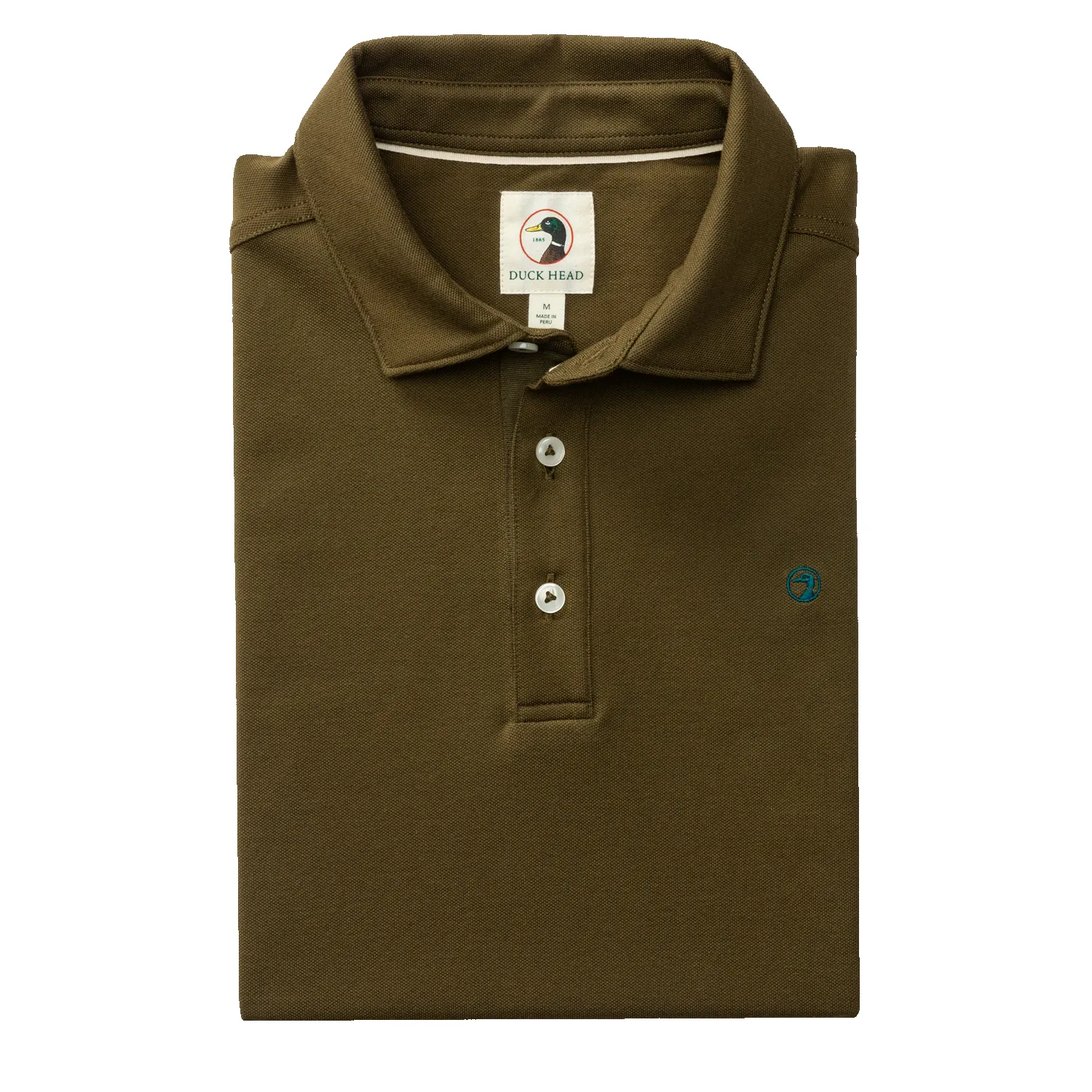 Hanover Pima Cotton Pique Polo - Dark Olive sold by Duck Head product image thumbnail 2