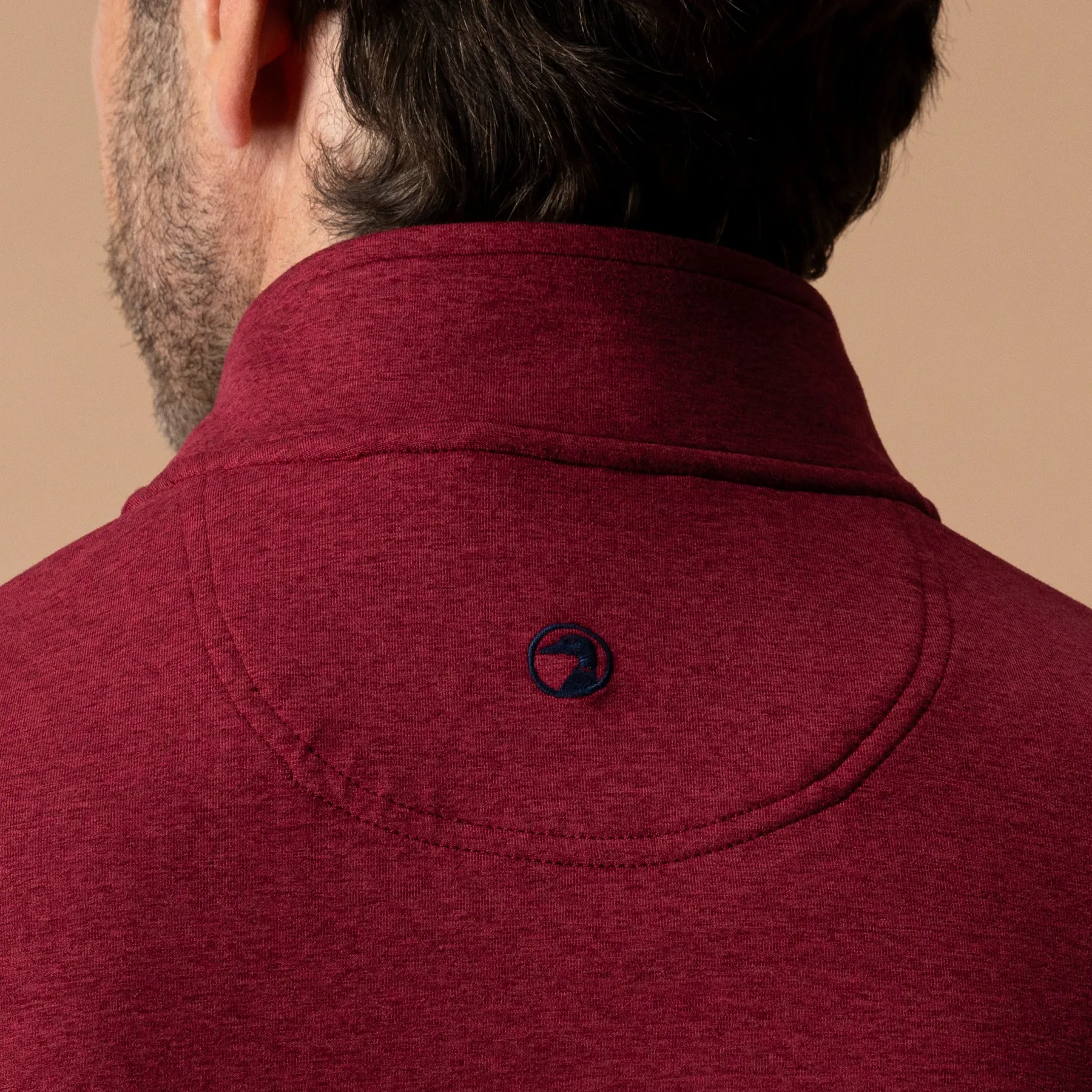 Long Drive Performance 1/4 Zip Pullover - Deep Red sold by Duck Head product image thumbnail 2