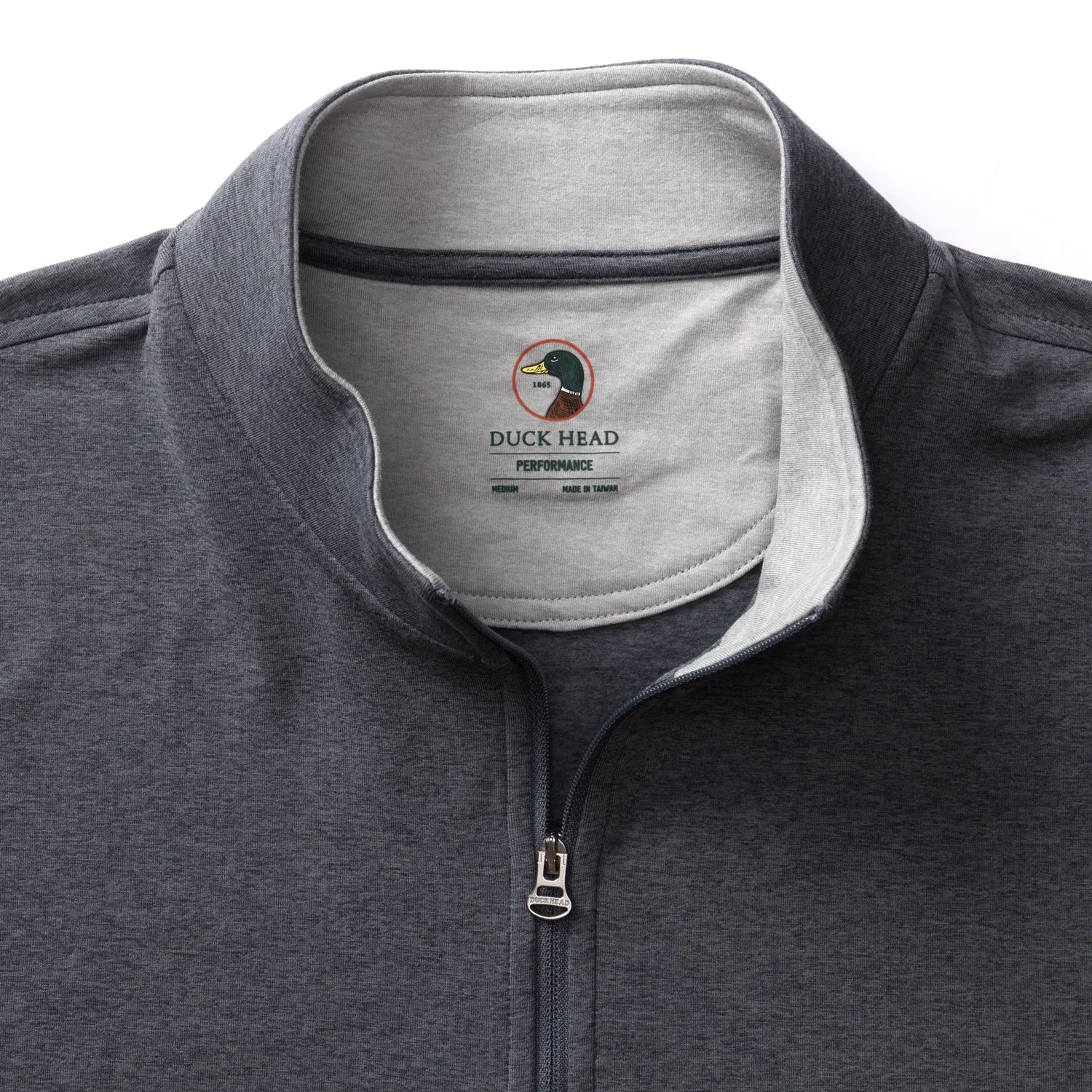 Long Drive Performance 1/4 Zip Pullover - Charcoal Heather sold by Duck Head product image thumbnail 4