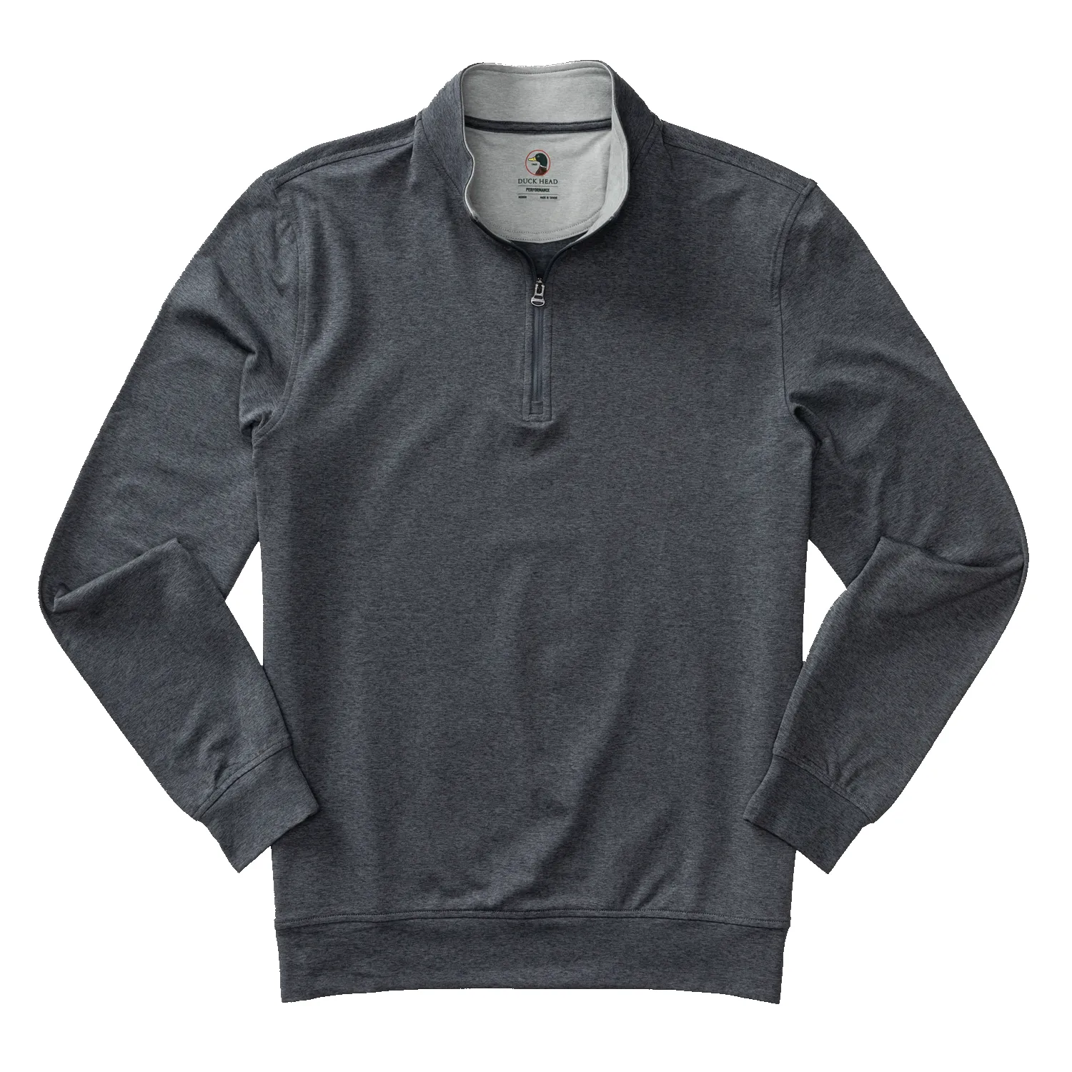 Long Drive Performance 1/4 Zip Pullover - Charcoal Heather sold by Duck Head product image thumbnail 3