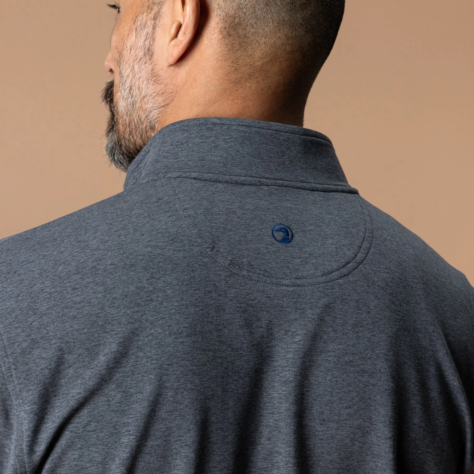 Long Drive Performance 1/4 Zip Pullover - Charcoal Heather sold by Duck Head product image thumbnail 2